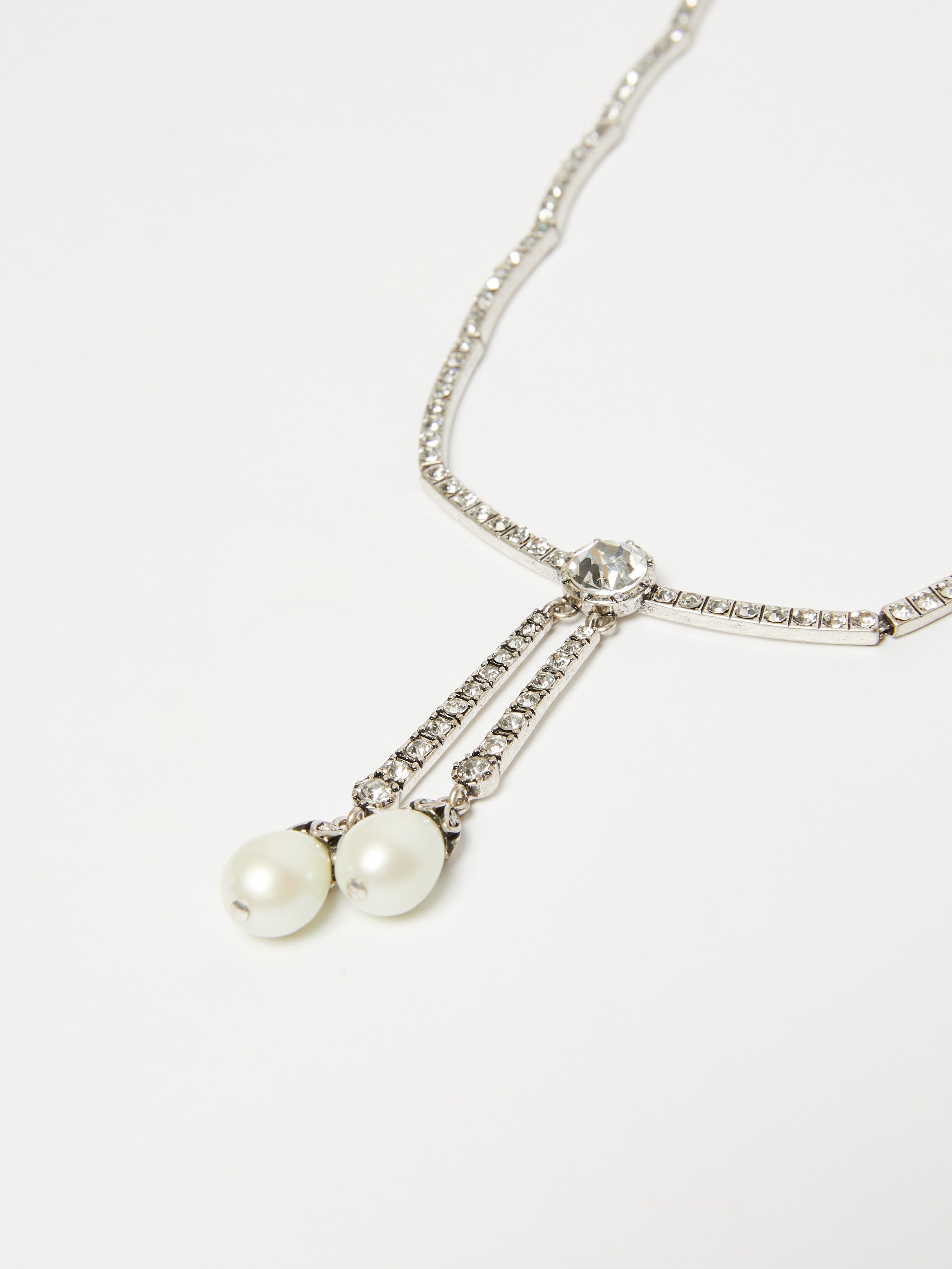 DUDA Rhinestone-adorned tennis necklace - 2