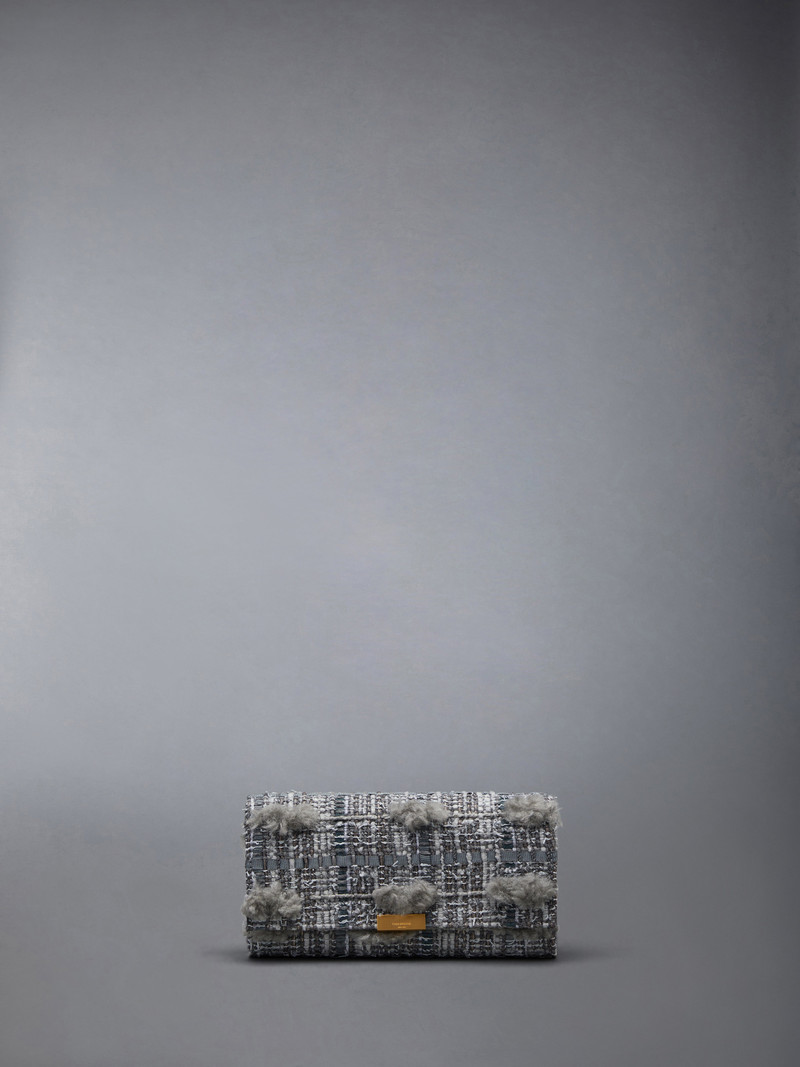 TWEED CROSSBODY FLAP WALLET 1