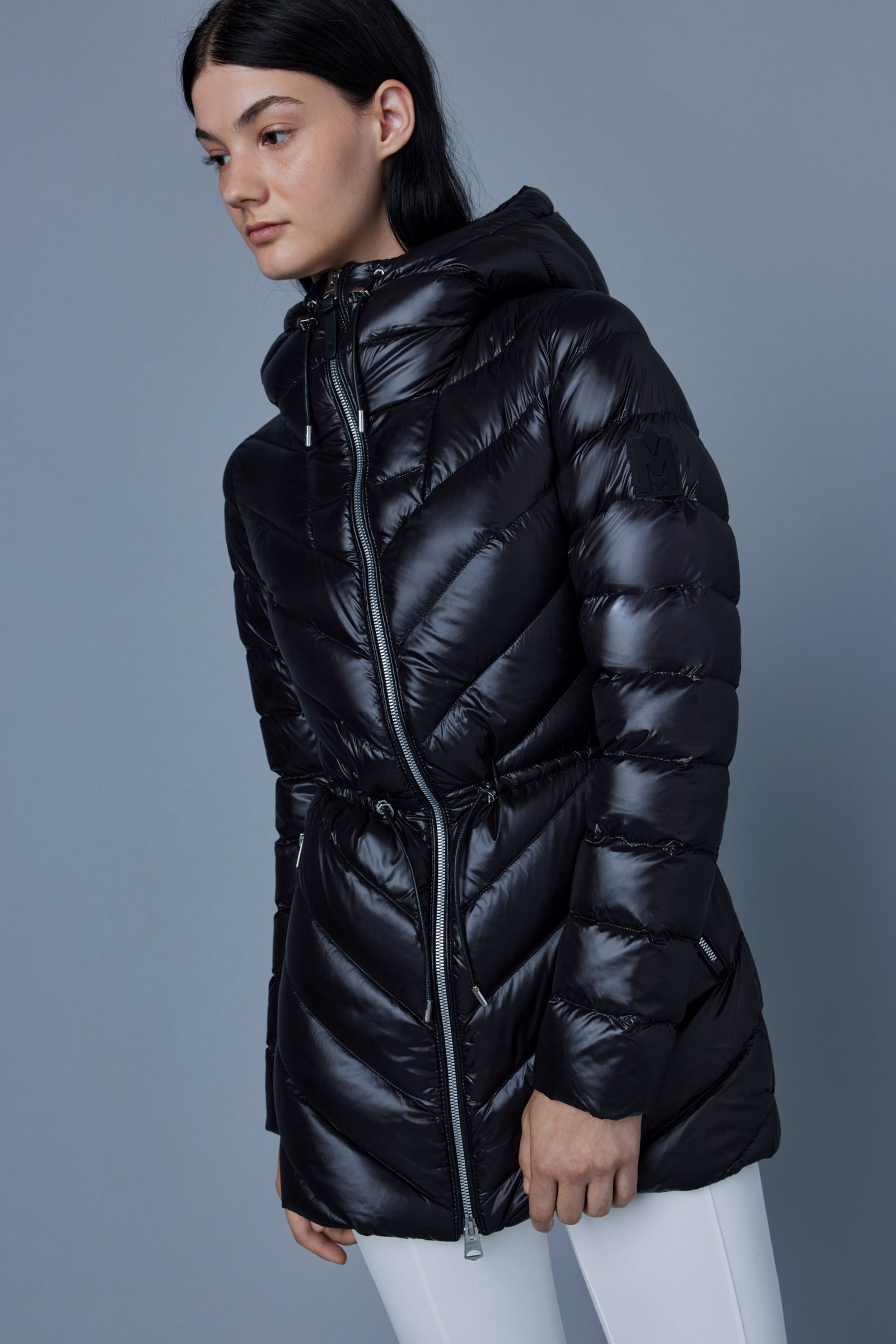 ARITA light hooded down chevron jacket - 5