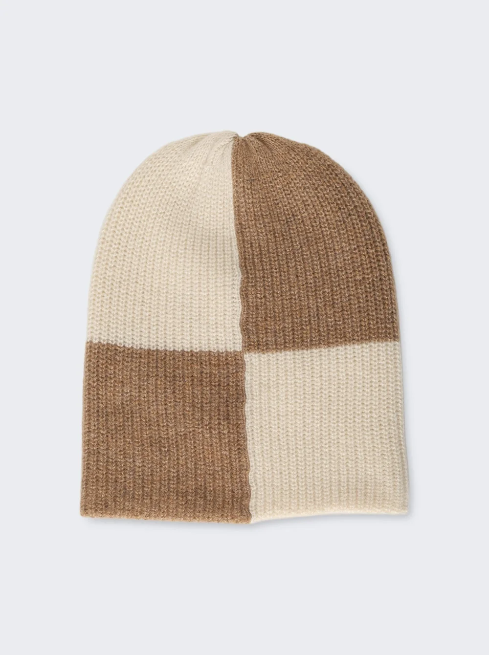 Checked Watchman Cap Camel And Ivory - 1