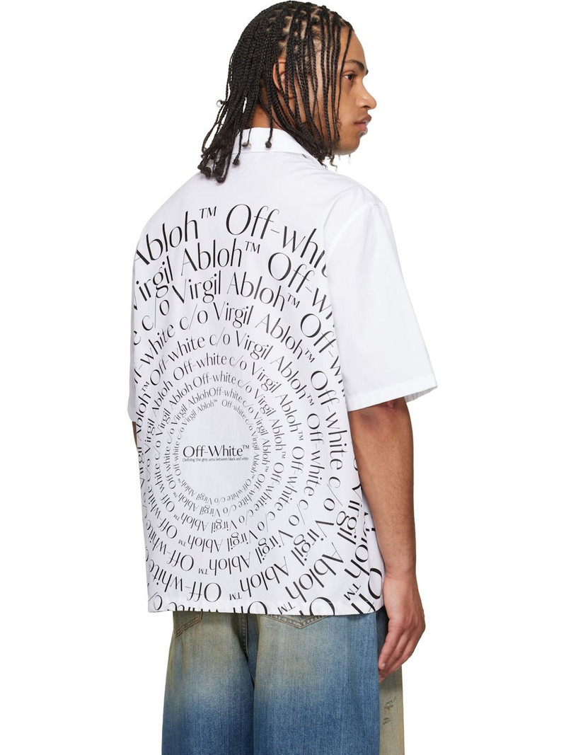 White Circle Off Bowling Shirt 3