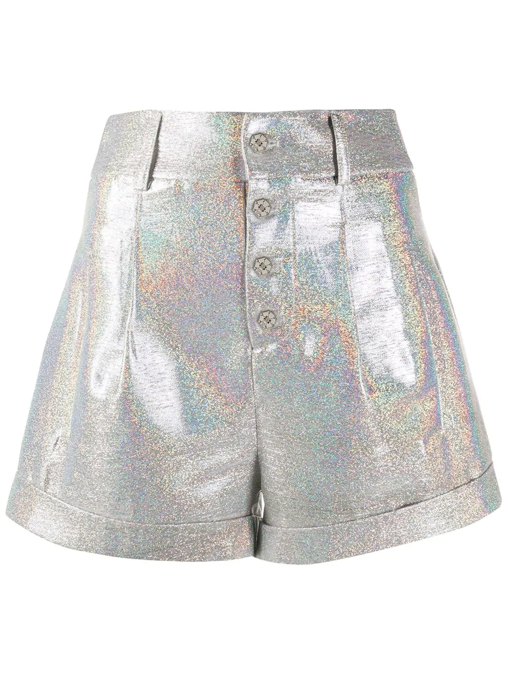 iridescent tailored shorts - 1