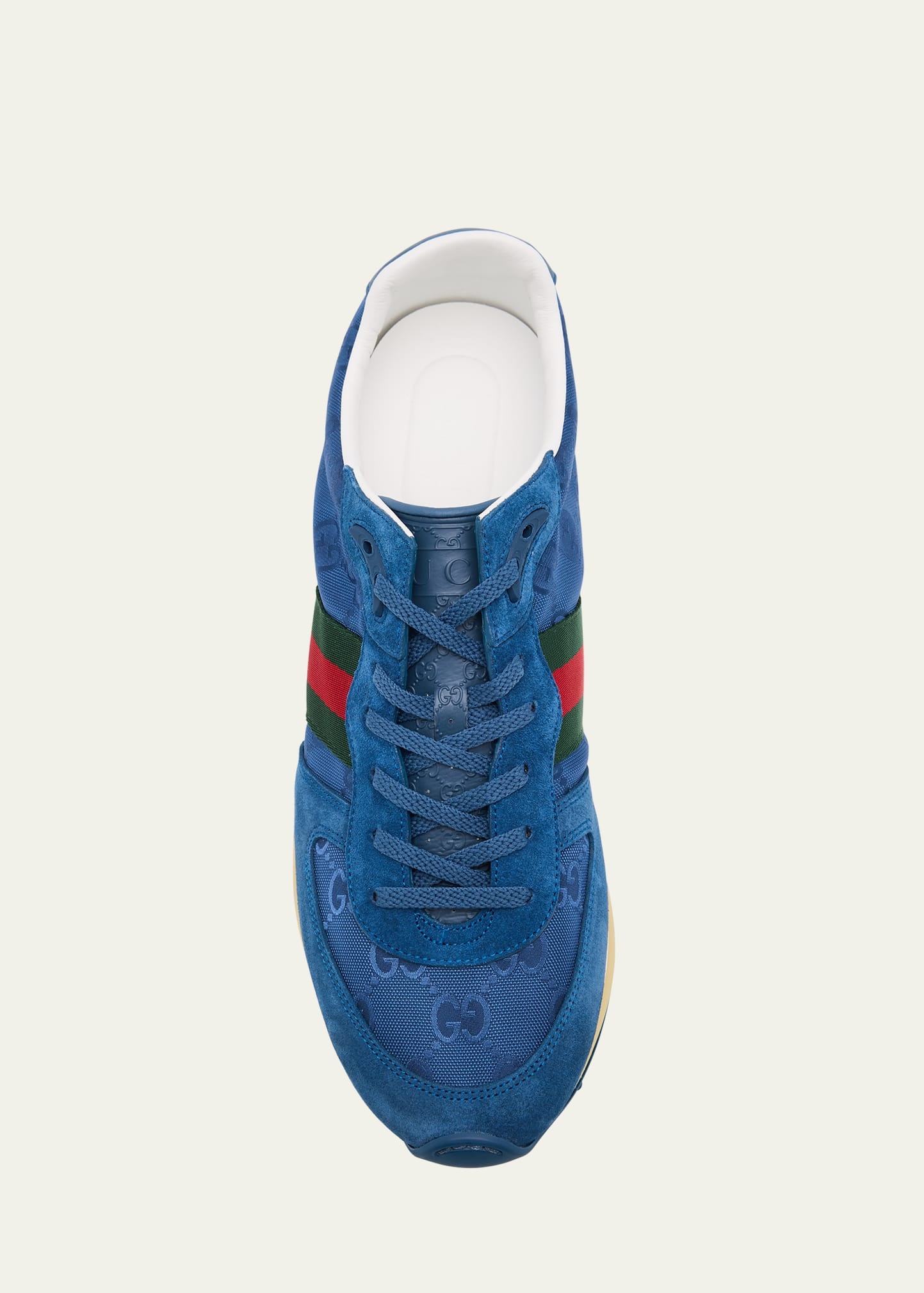 Men's Nora Suede and Nylon Guccissima Retro Sneakers - 5
