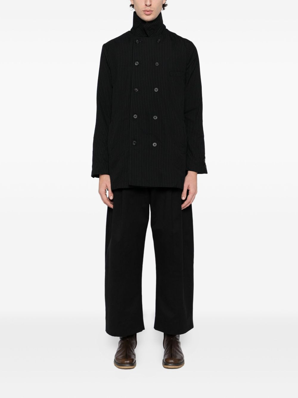 pinstripe double-breasted jacket - 2