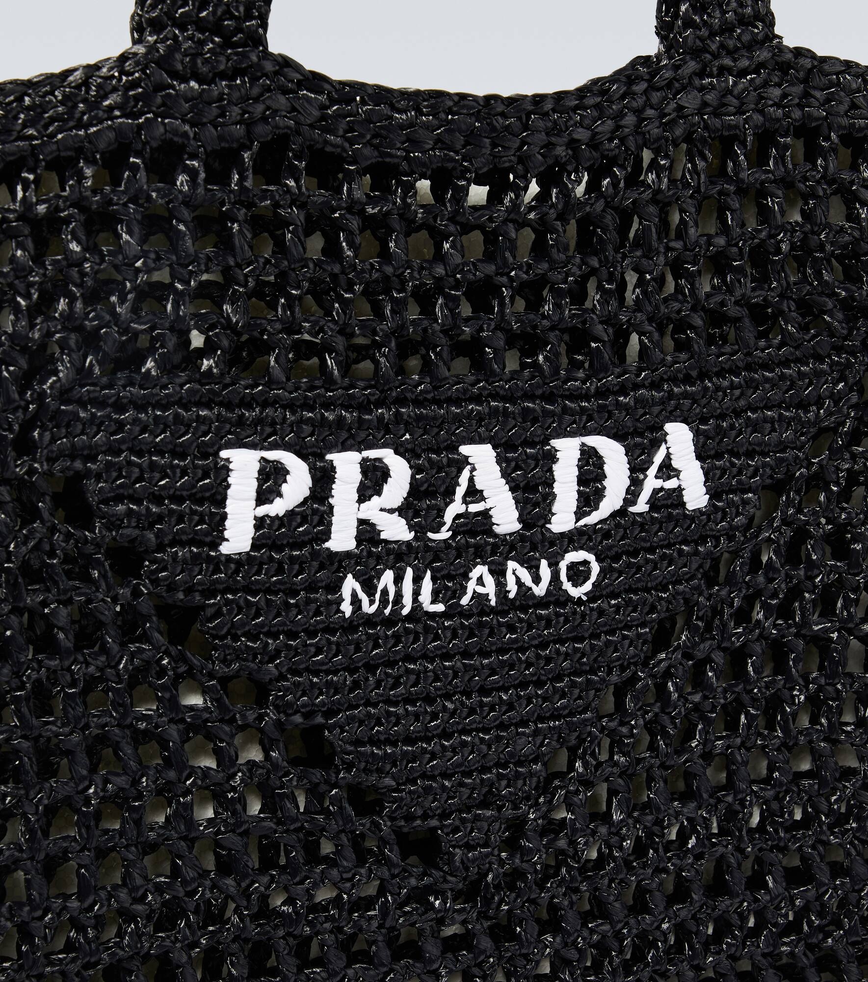 Logo crochet tote bag - 6