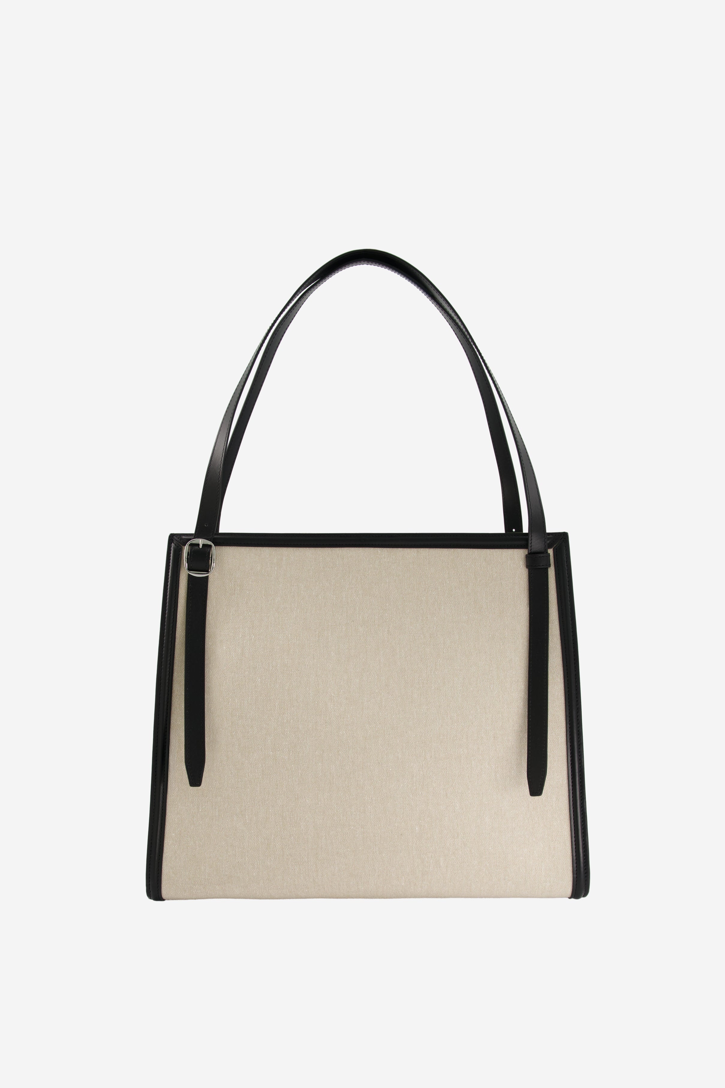 Branded Canvas Belt Tote Bag - 4