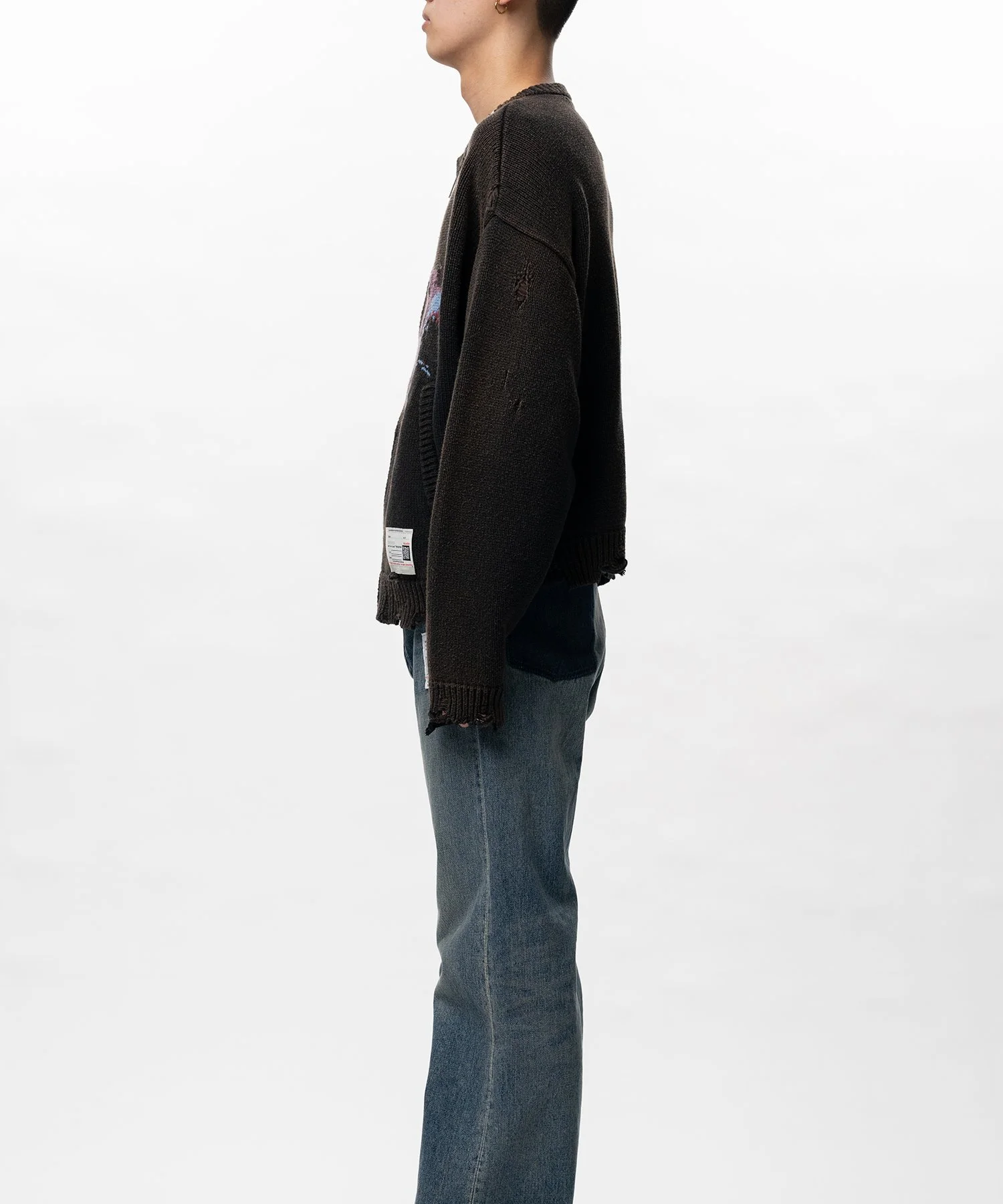 Maison MIHARAYASUHIRO Dog Jacquard Knit Cardigan - A16CD501#BLUE