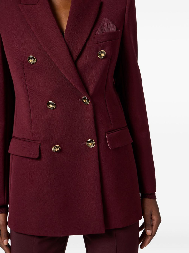 jewel-button double-breasted jacket 5