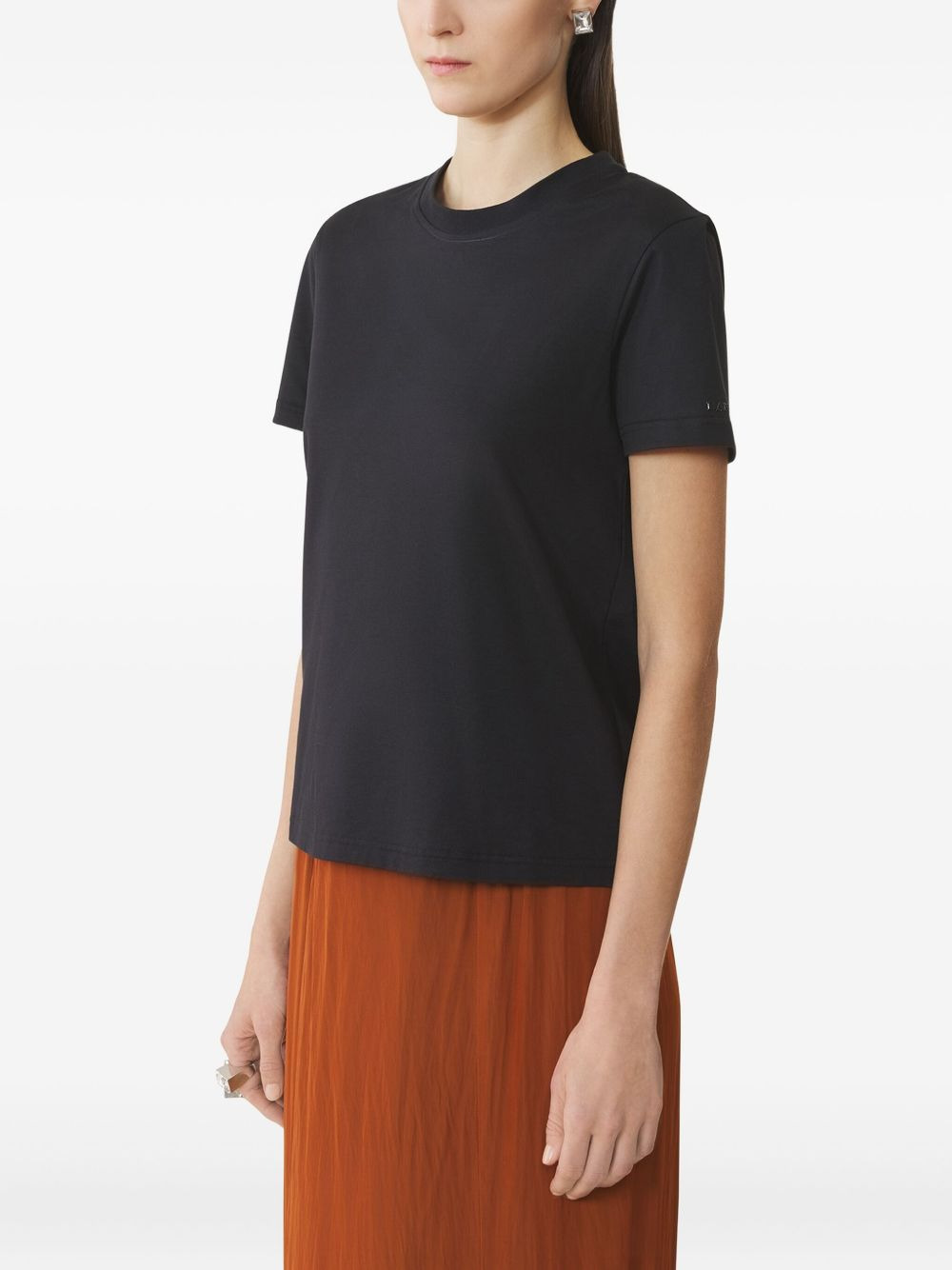 tie-back cotton T-shirt - 3