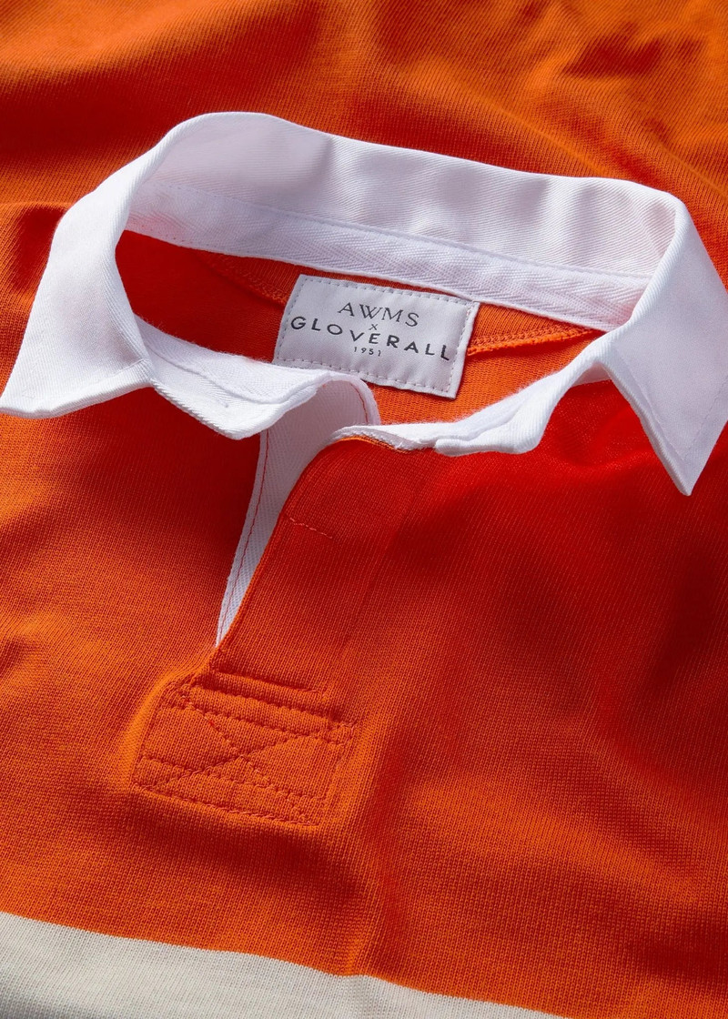 Men's Gloverall x AWMS Rugby Shirt Orange 3