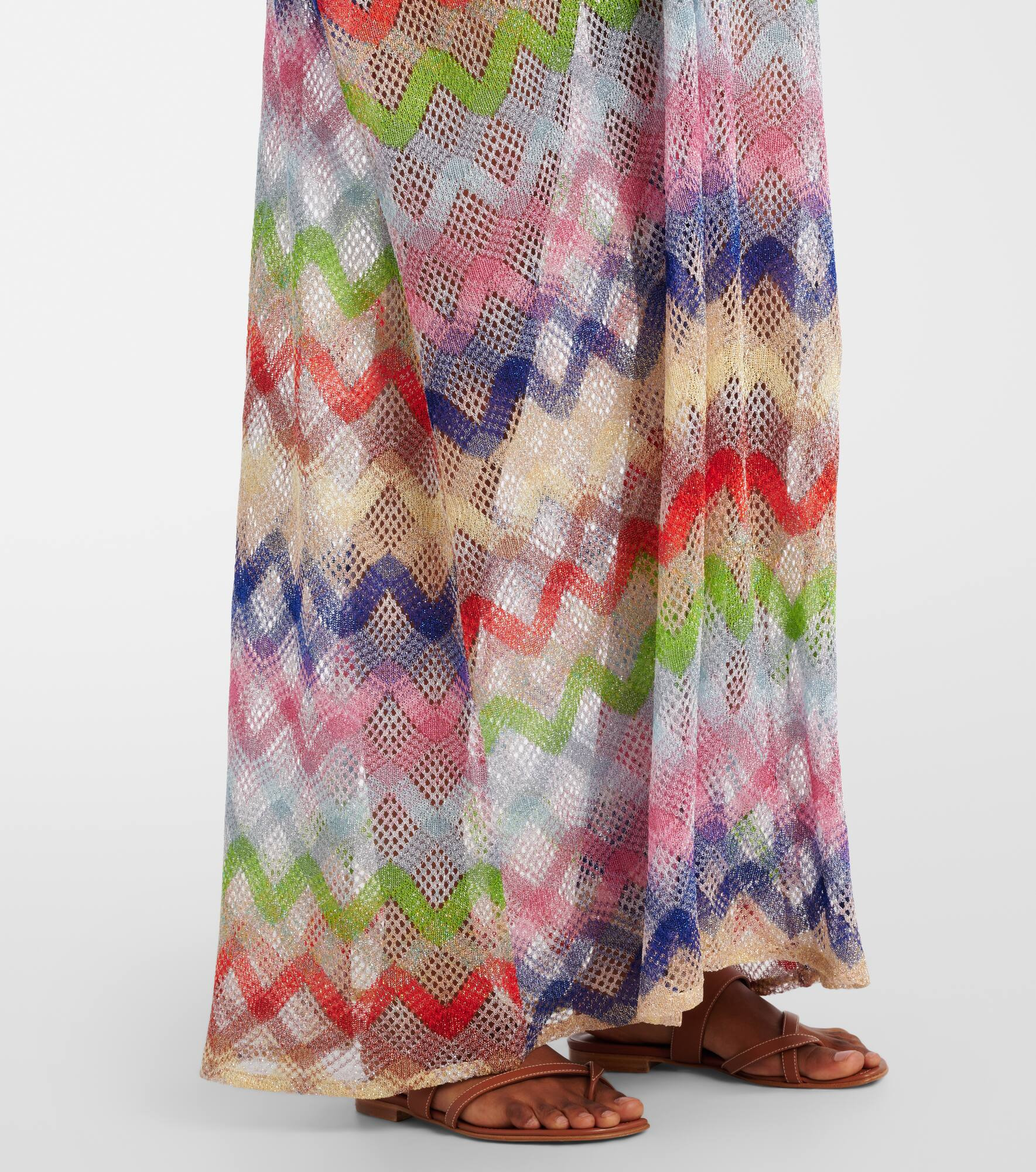 Zigzag lamé kaftan - 5