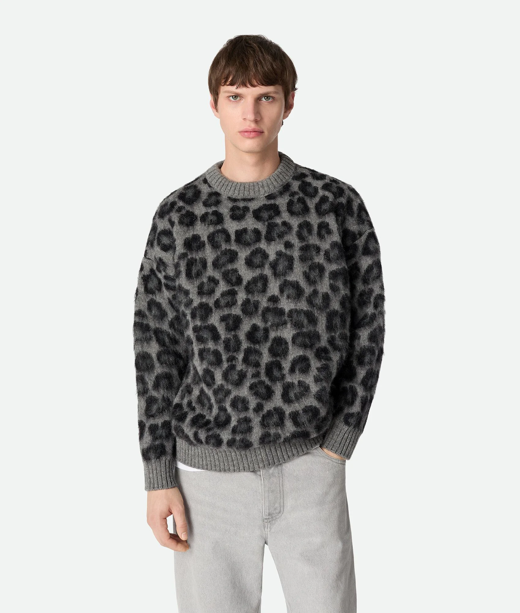 Mohair Leopard Sweater - 1