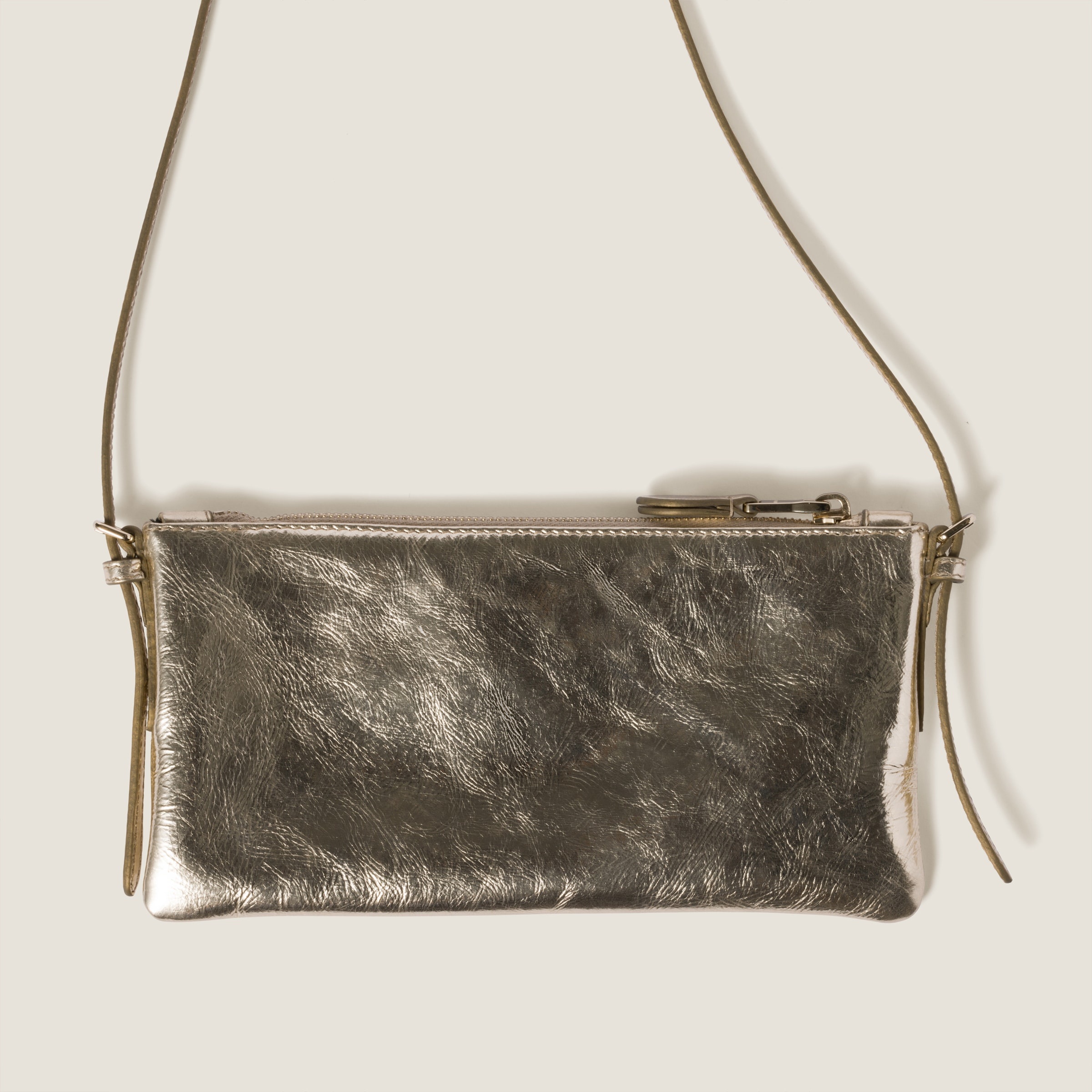Laminated nappa mini pouch - 3