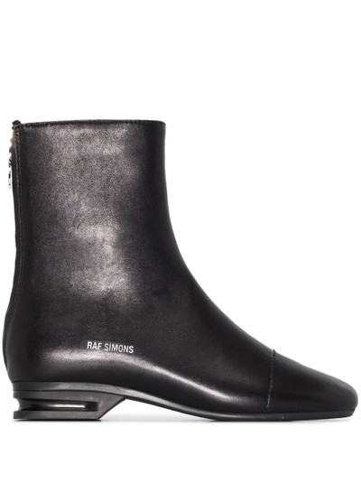 Raf Simons round toe ankle boots outlook