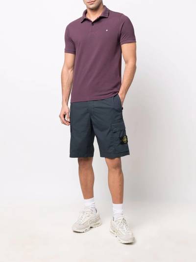 Stone Island Compass logo-patch cargo shorts outlook