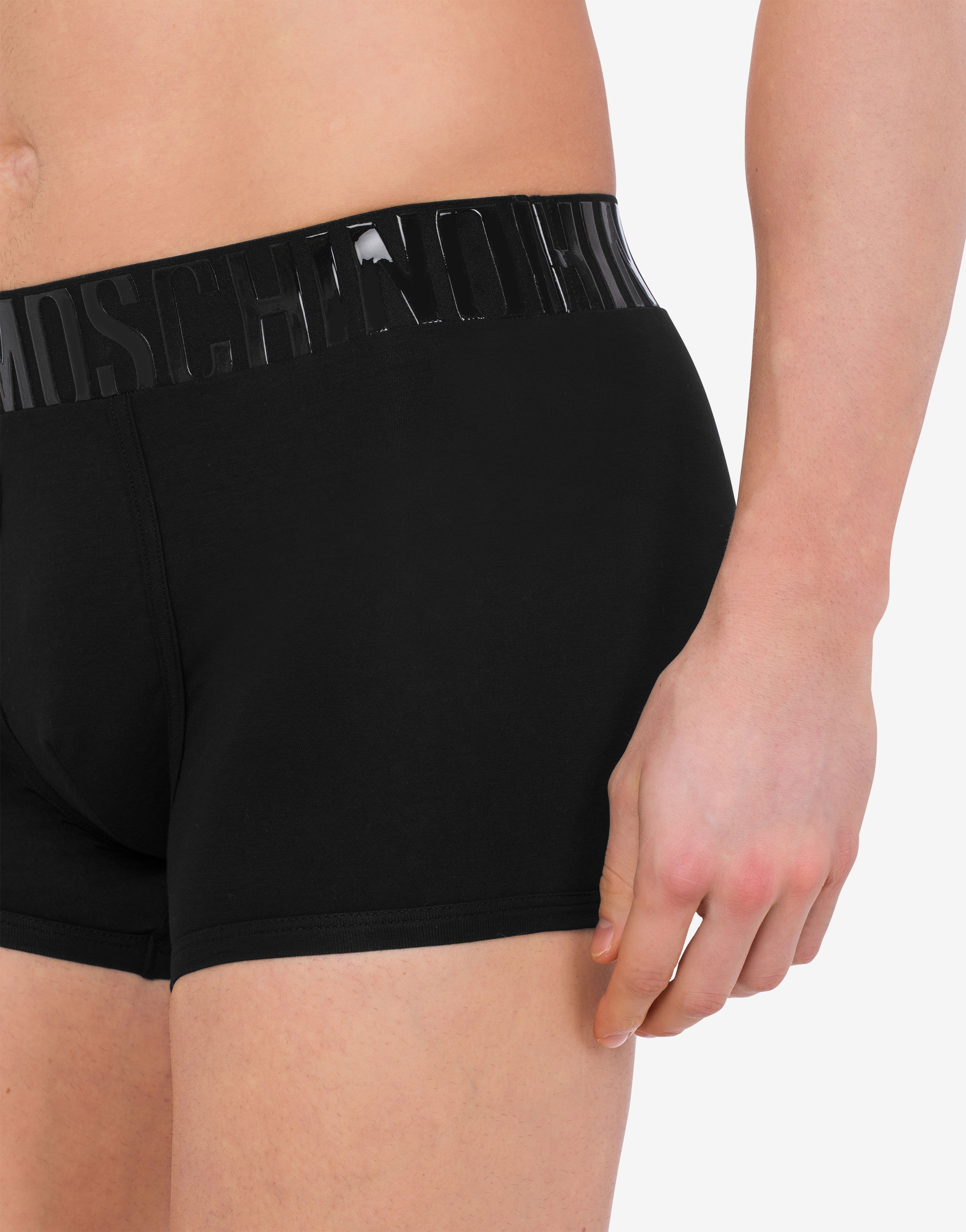 SHINY LOGO STRETCH JERSEY BOXERS - 4