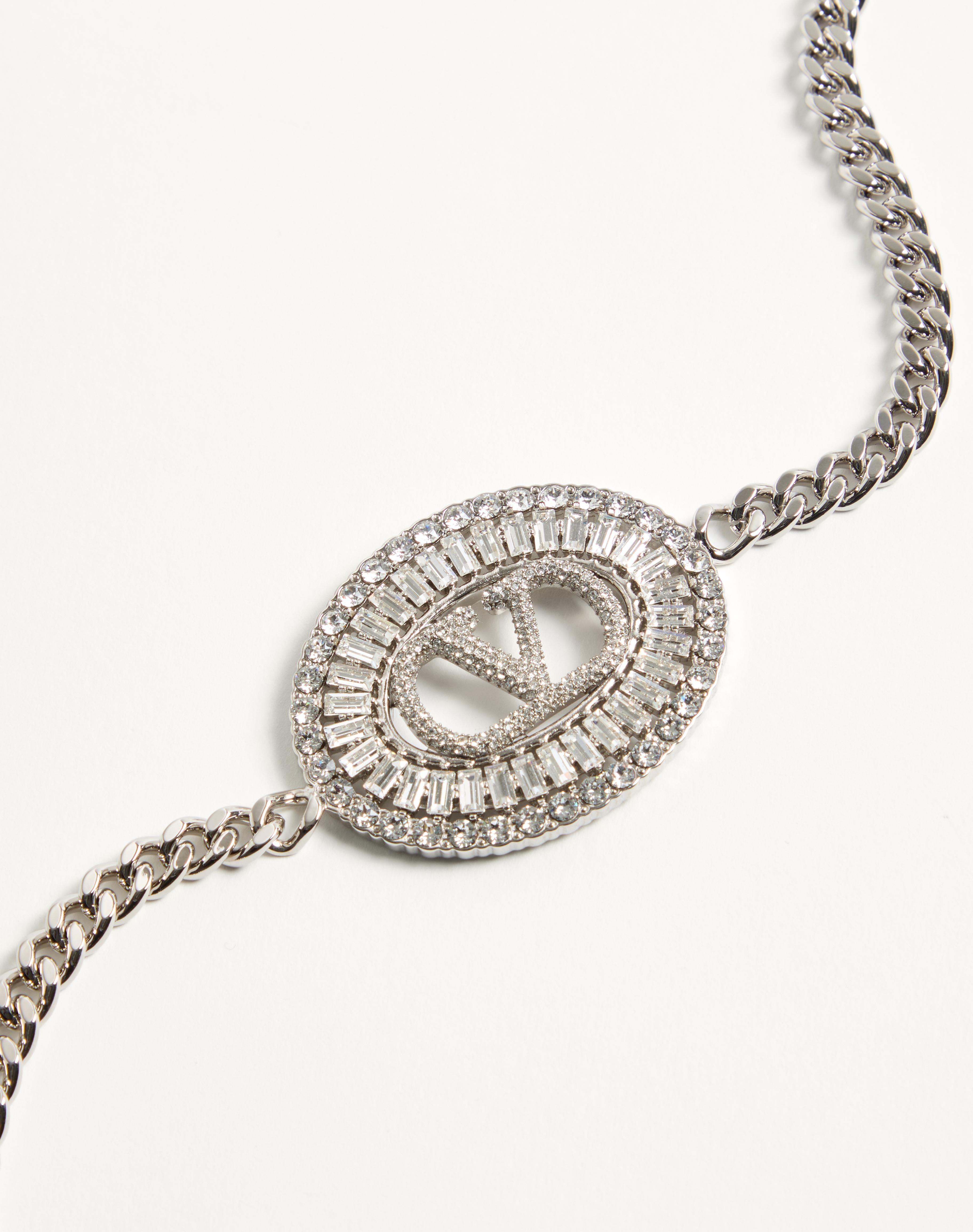 VLOGO SIGNATURE CHAIN BELT WITH CRYSTALS - 3