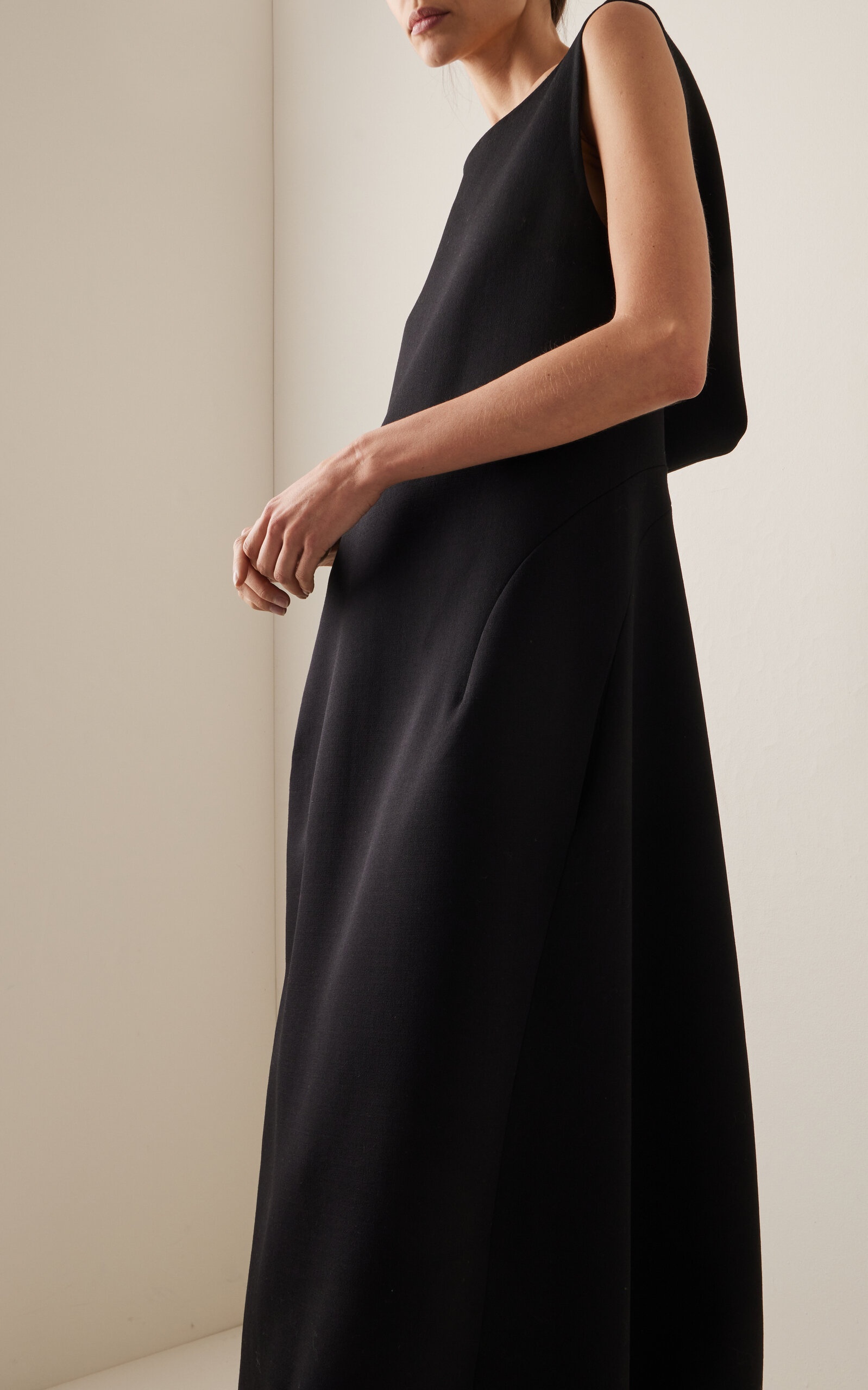 Rhea Wool-Blend Maxi Dress black - 3