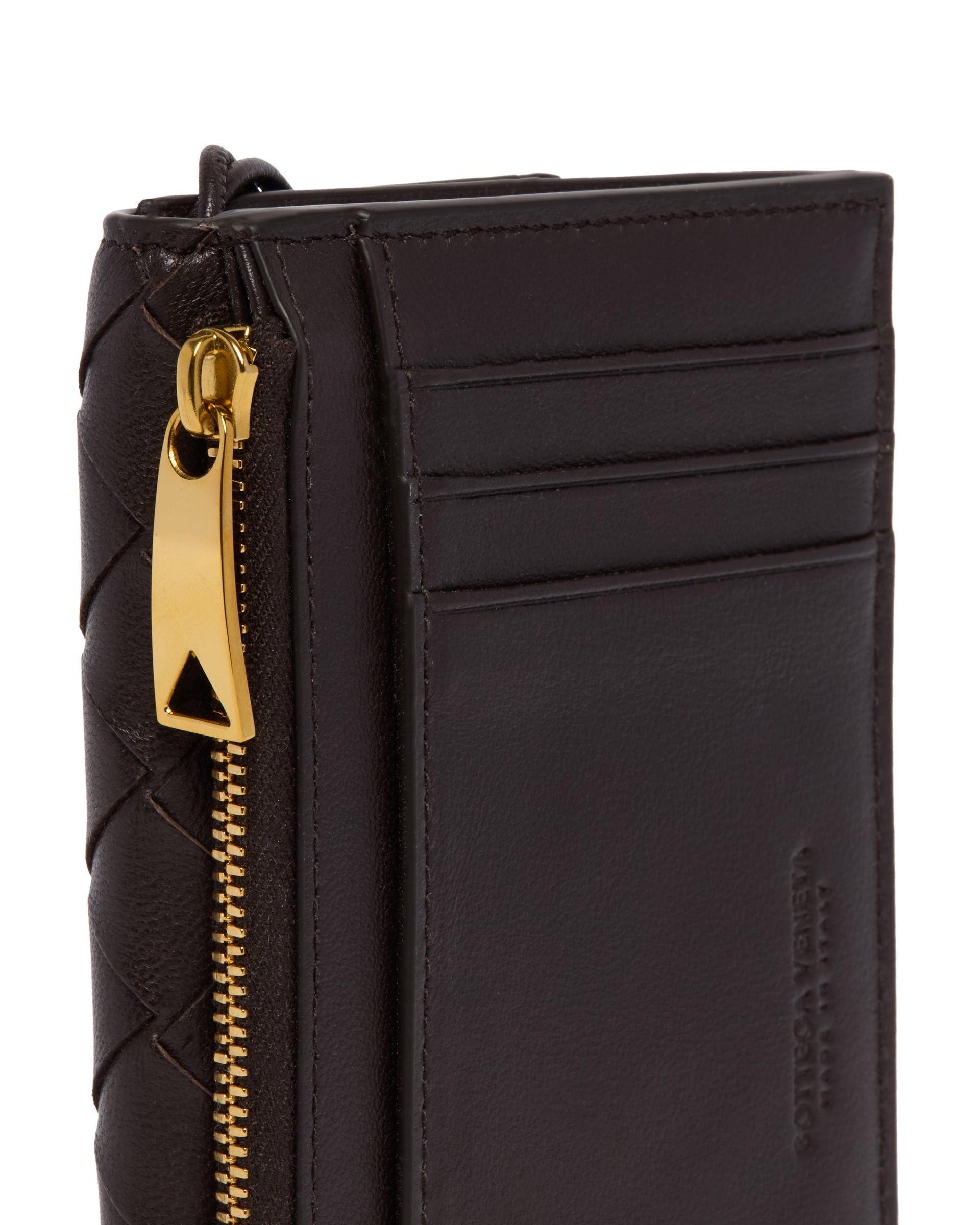 Brown Leather Andiamo Cardholder - 6