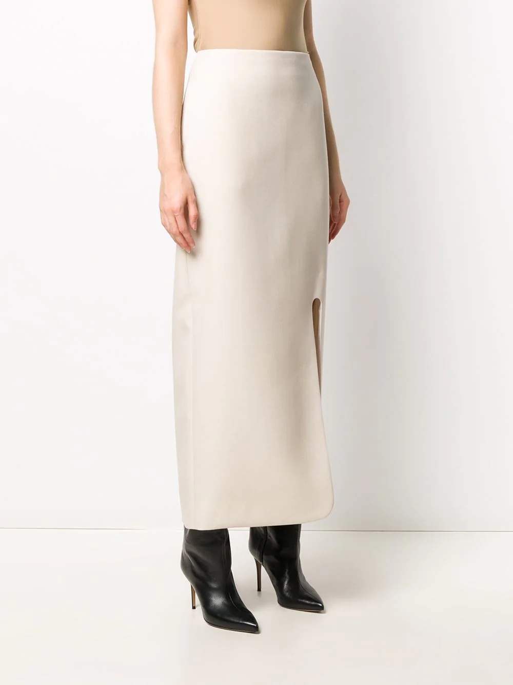 long straight slit skirt - 3