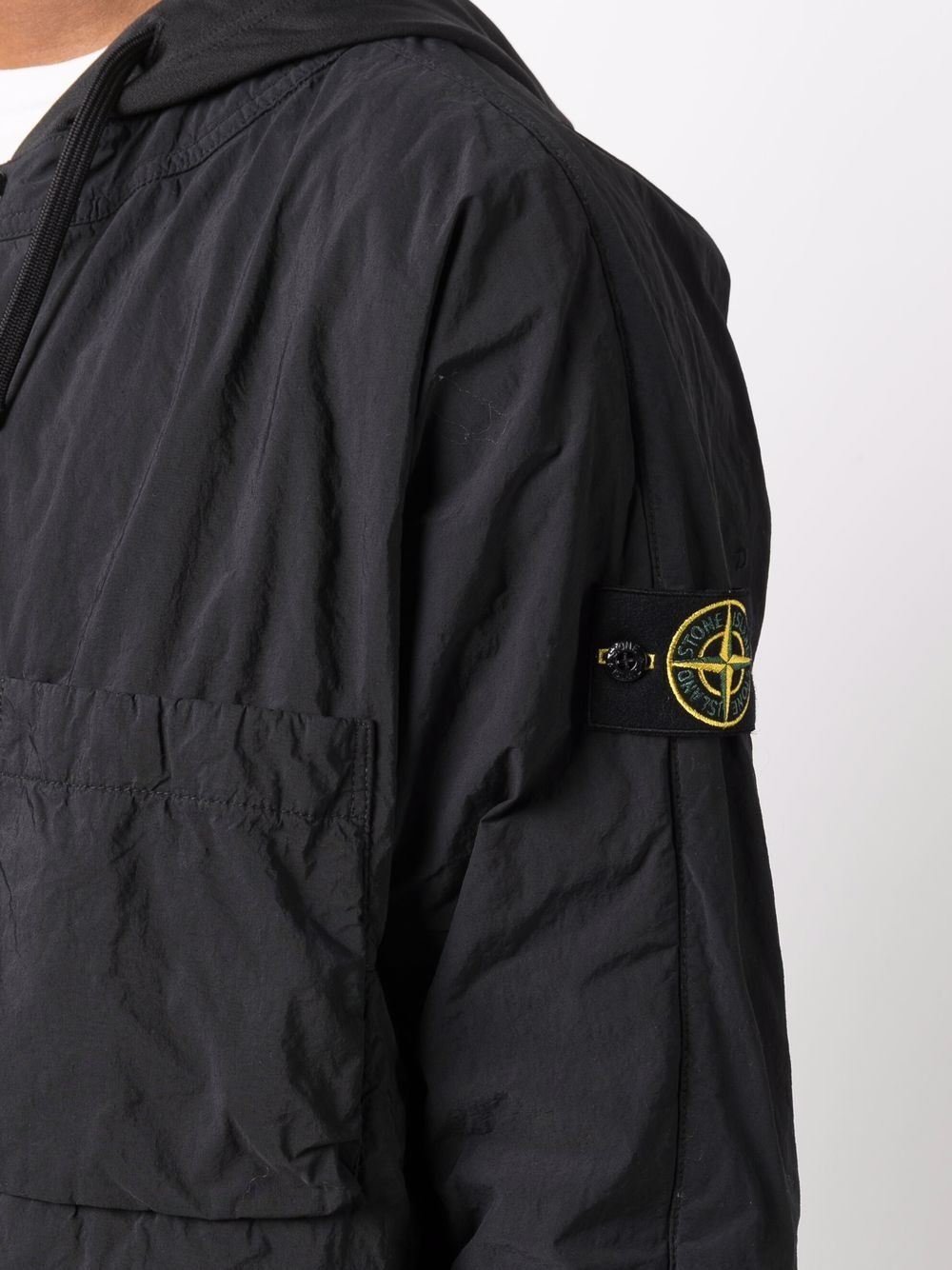 logo-patch hooded jacket - 5