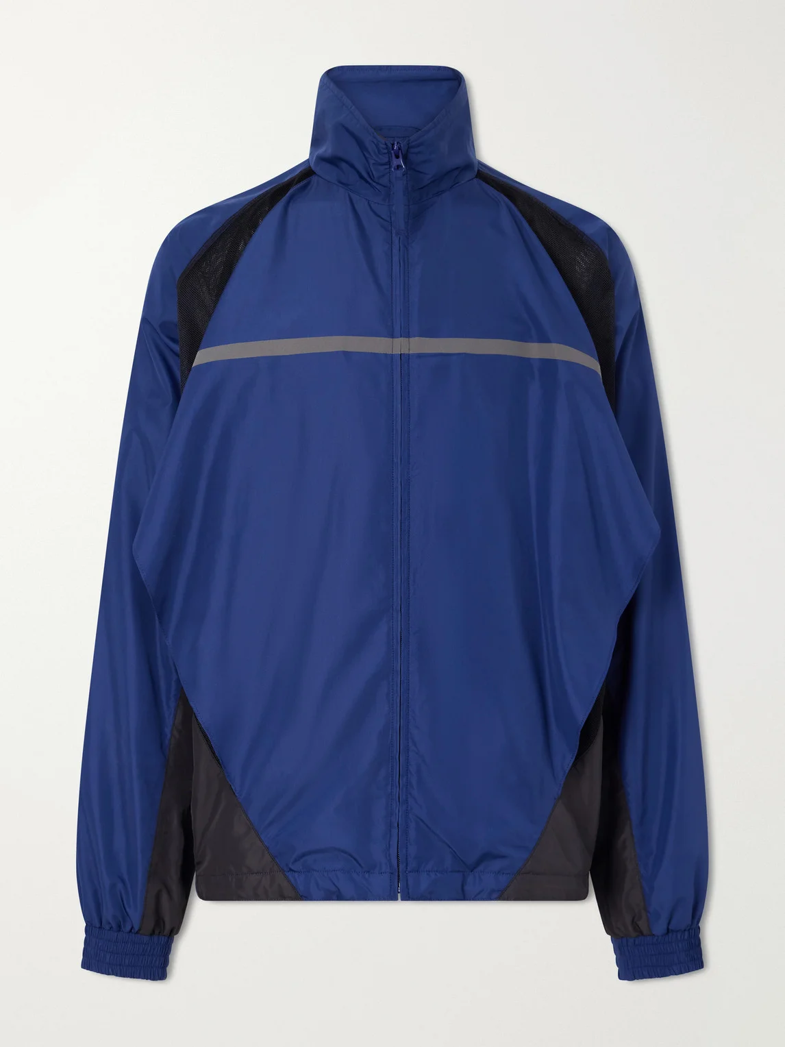 Mesh-Trimmed Shell Jacket - 1