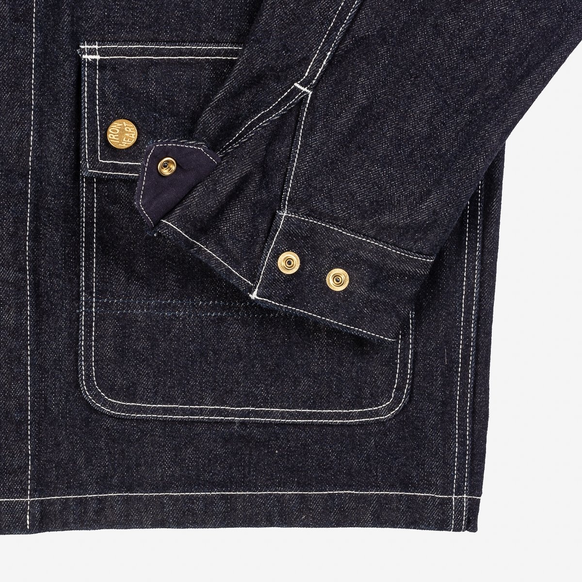 14oz Selvedge Denim Chore Jacket - Indigo - 8