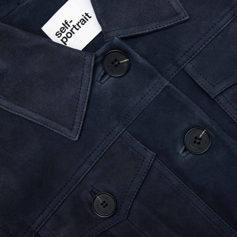 Navy Suede Jacket 5