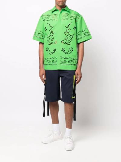 MSGM tassel-detail knee-length shorts outlook