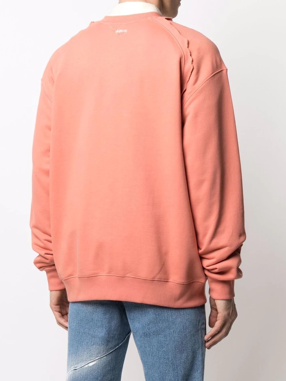 logo-embroidered oversize sweatshirt - 9