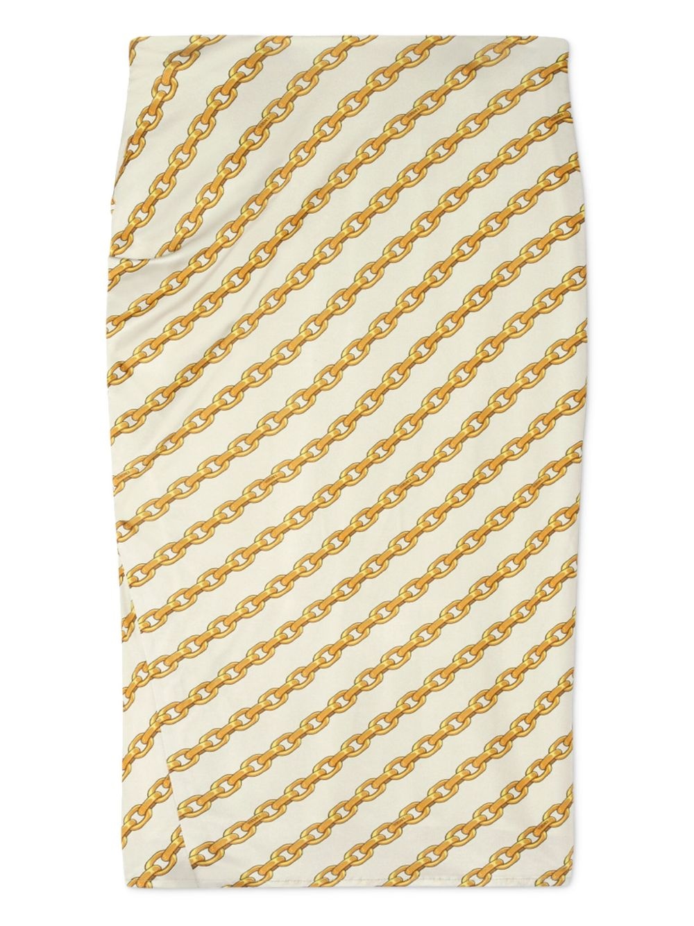 brooche detailing draped skirt - 2