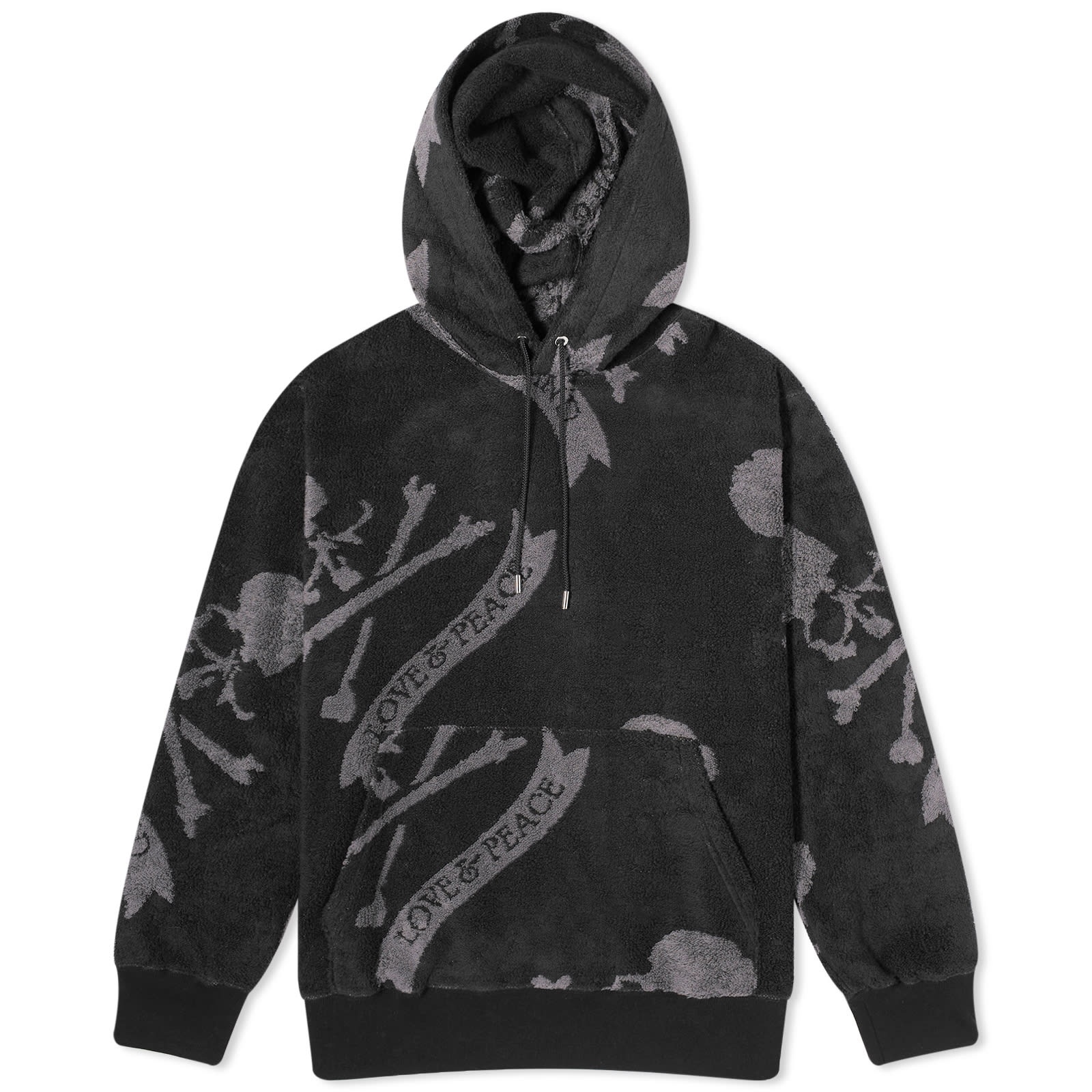 MASTERMIND WORLD Terry Cloth All Over Skull Hoodie - 1