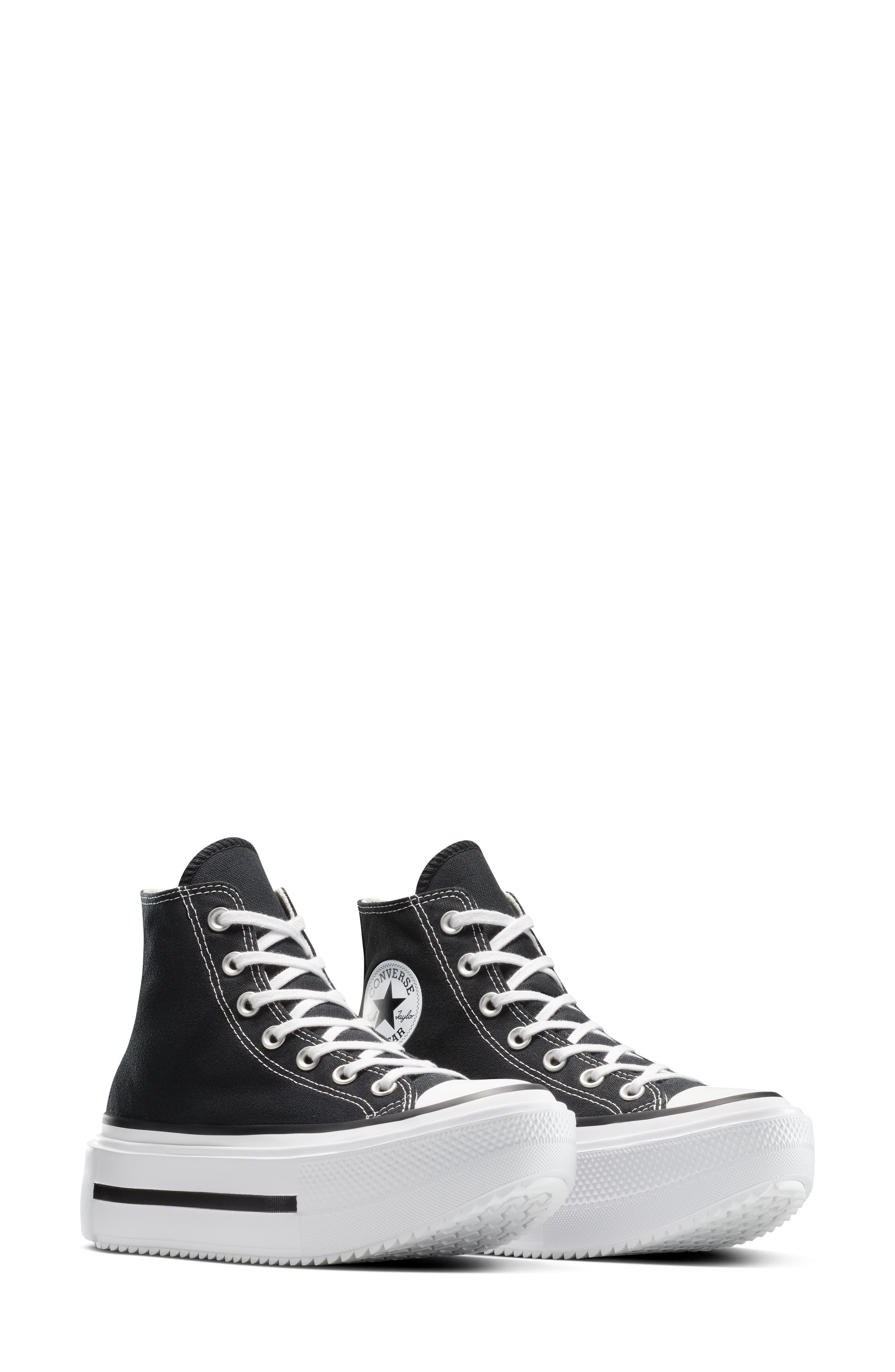 Converse Gender Inclusive Chuck Taylor All Star Lift Double Stack High Top Platform Sneaker in Black - 9