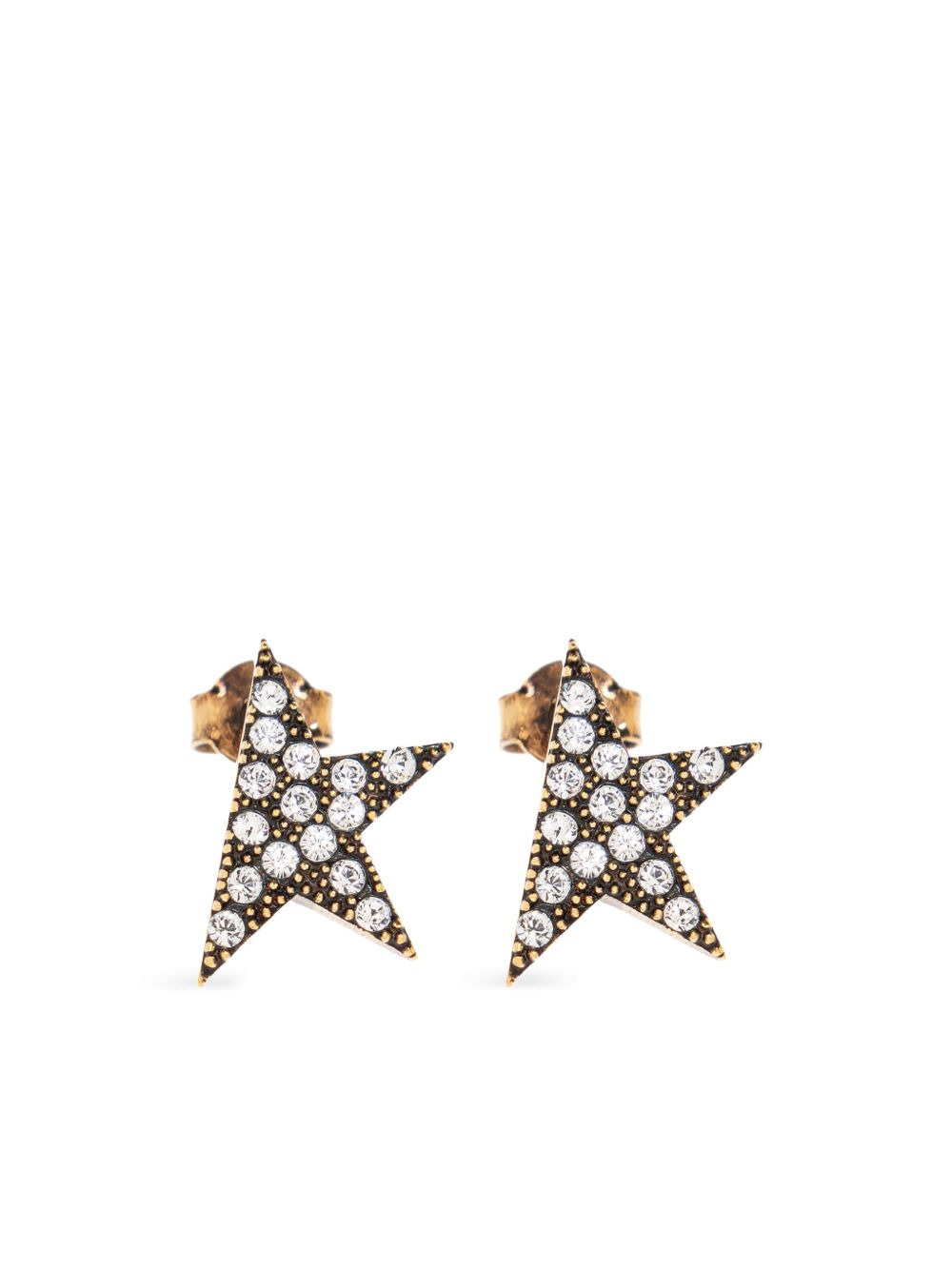 star-shaped embellished earrings - 1