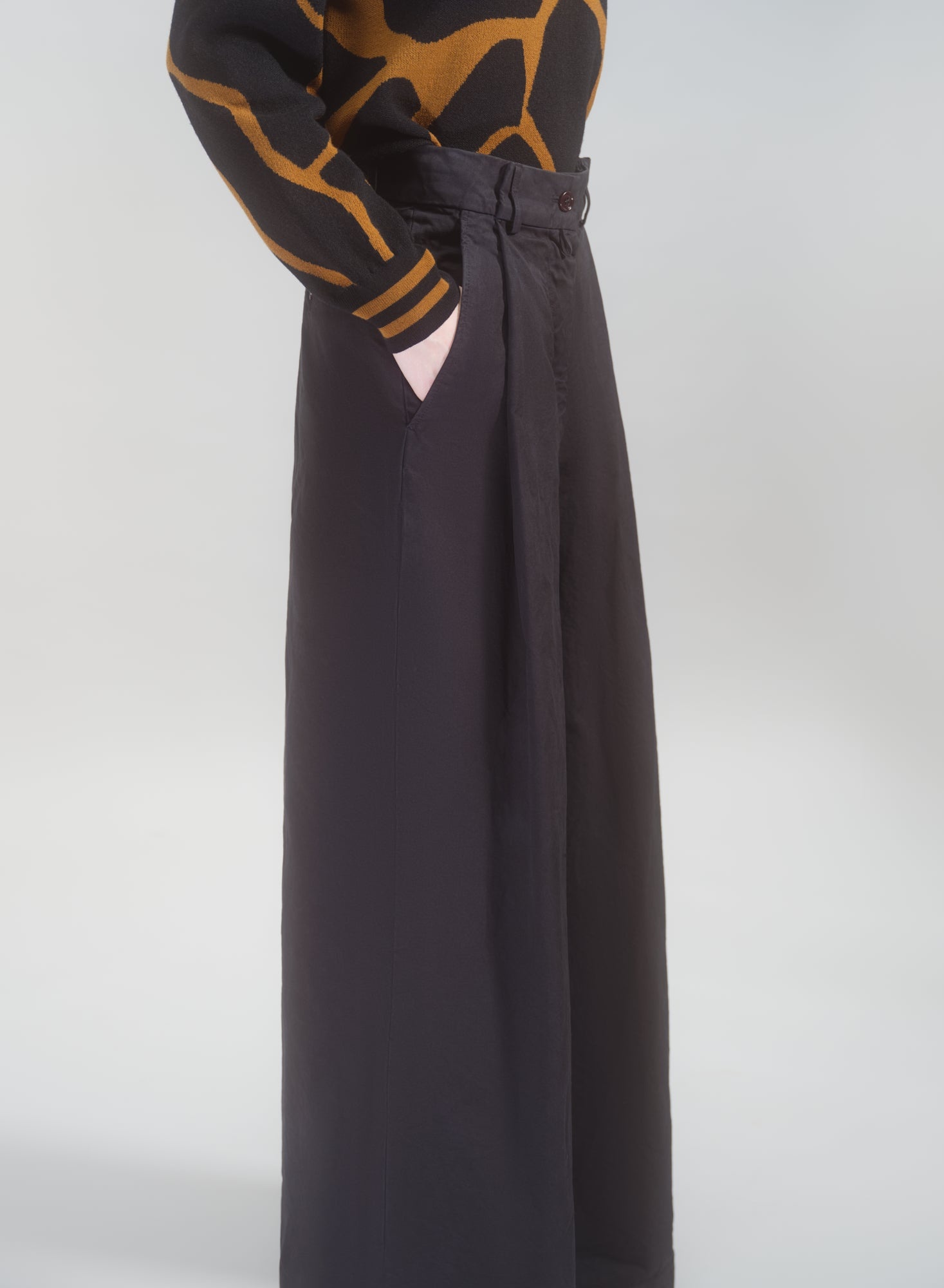 WIDE PLEATED PANTS - 6