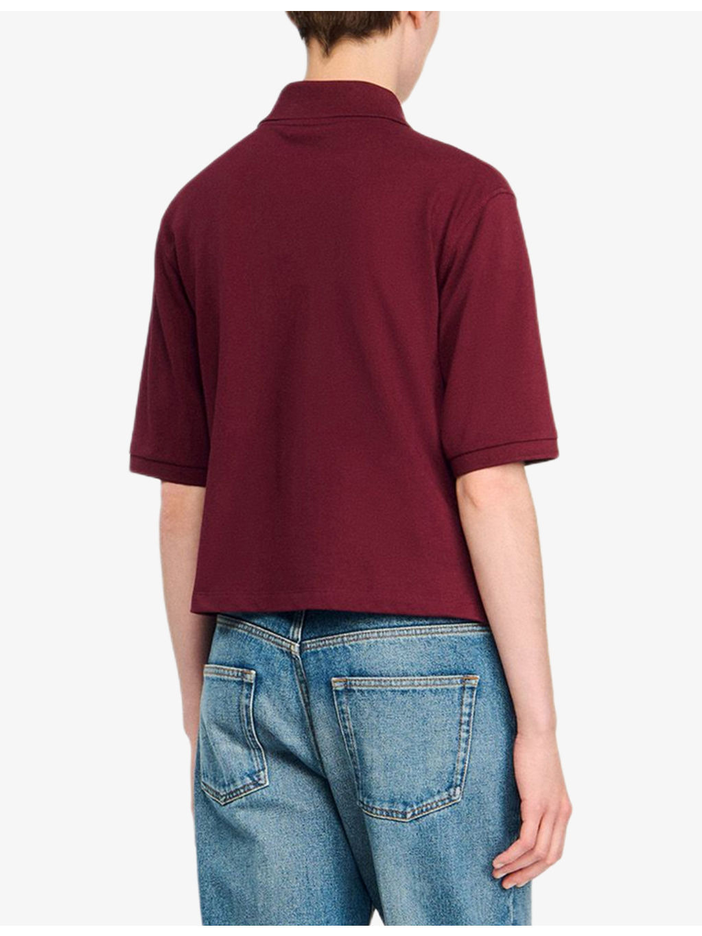 Button-Embellished Embroidered Cotton Polo Shirt - 4