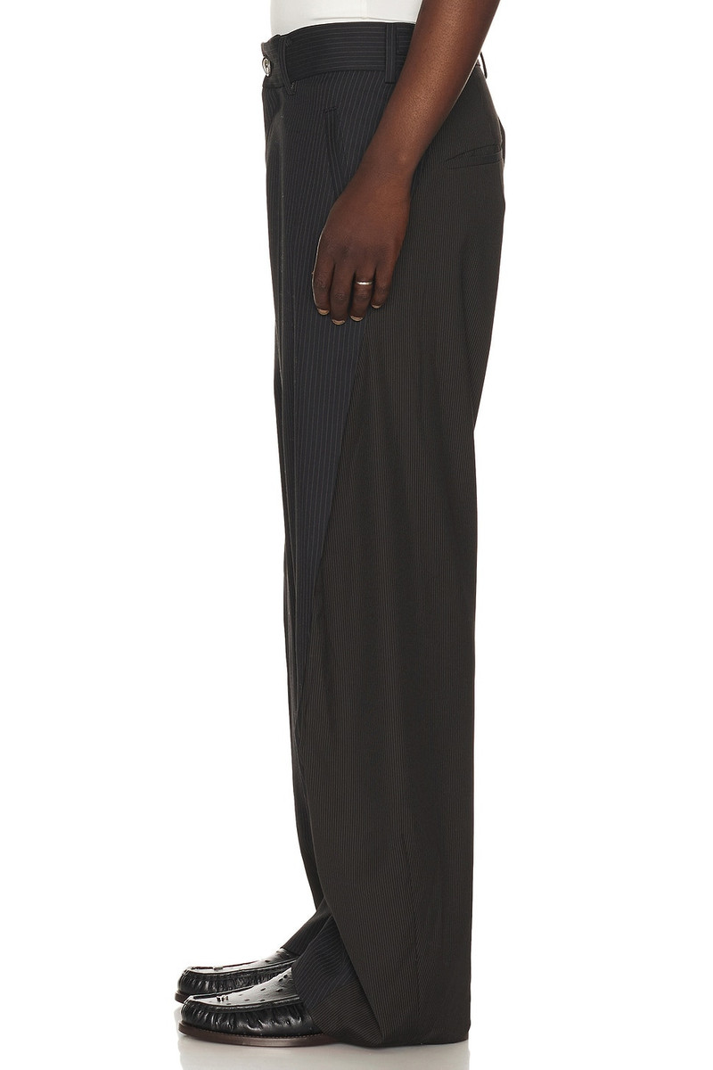 Twisted Seam Stripewide Leg Trousers 2