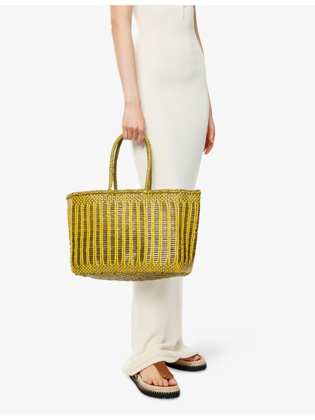 Bali Basket Leather Tote Bag - 2