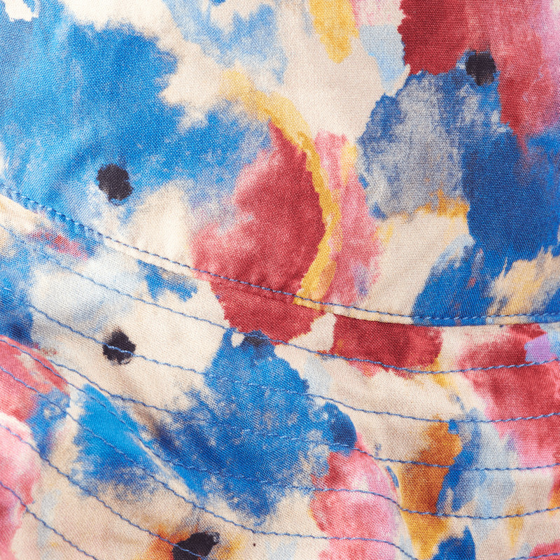 Girls Vicose Beach Hat Flowers in the Sky 3