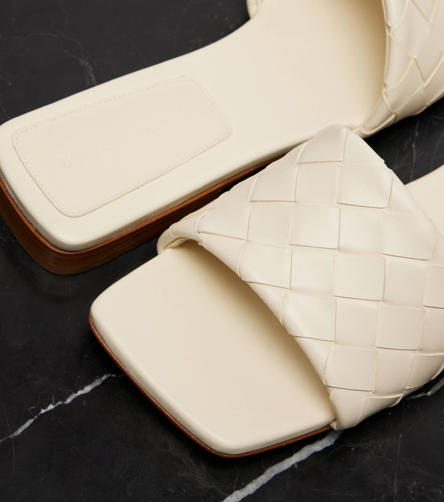 Parco Intrecciato leather slides - 5