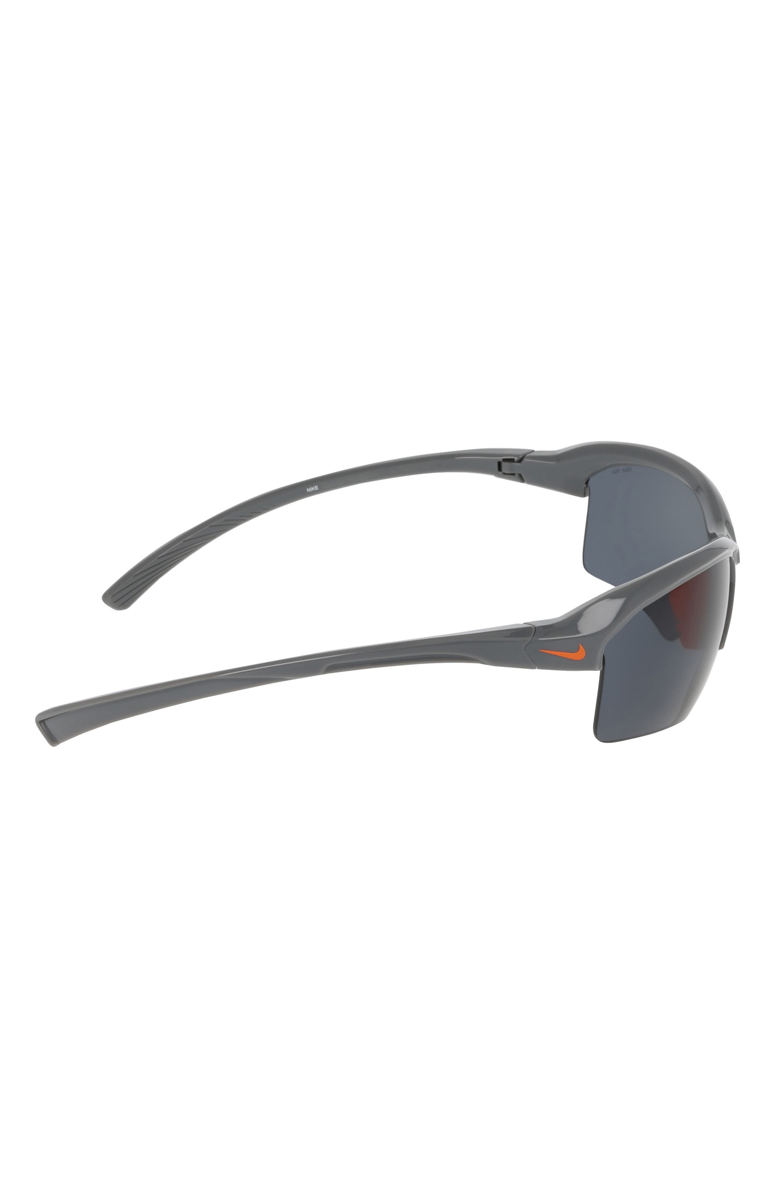 Nike Skylon Ace 70mm Rectangular Sunglasses in Smoke Grey /Grey at Nordstrom - 4