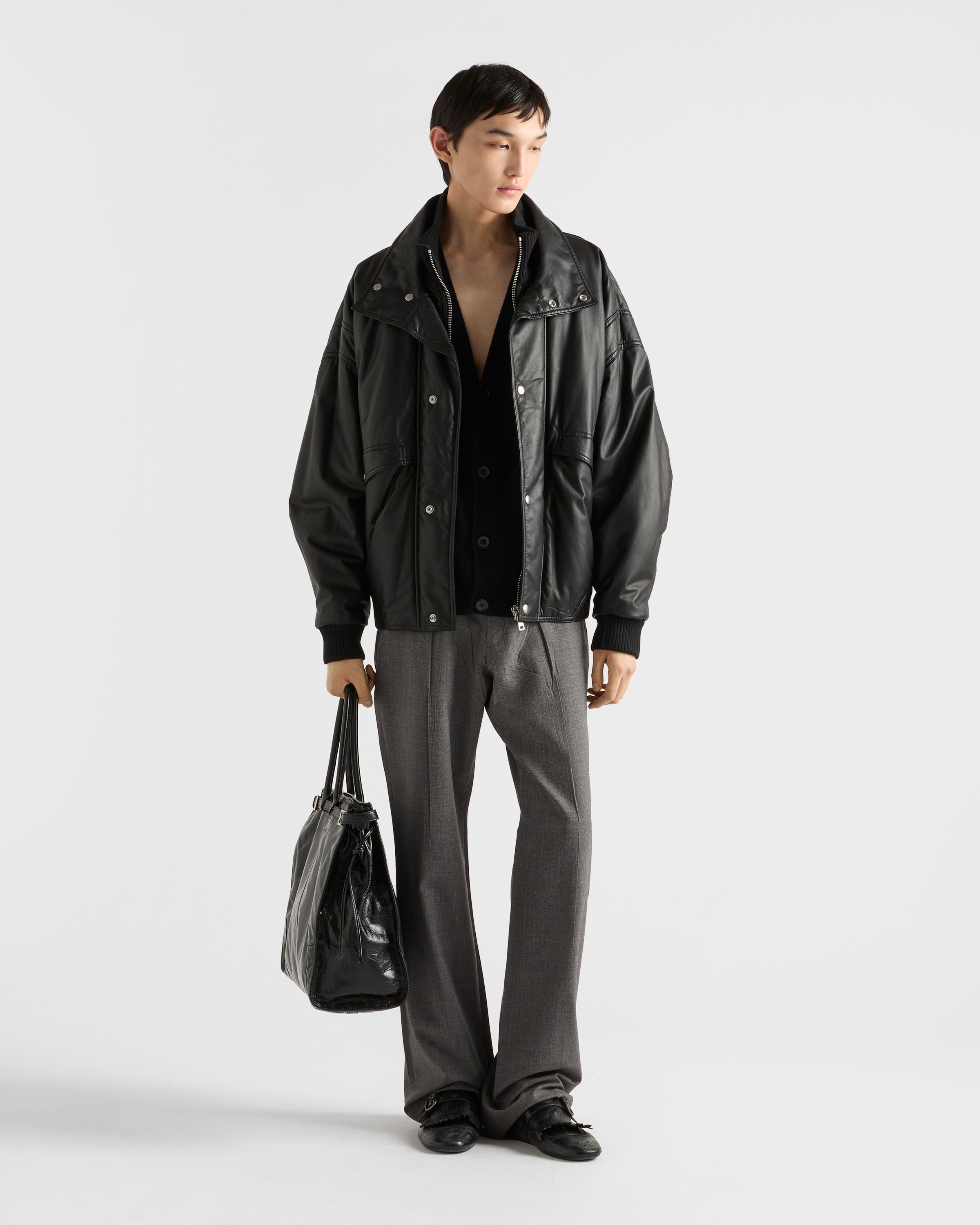 Nappa leather bomber jacket - 2