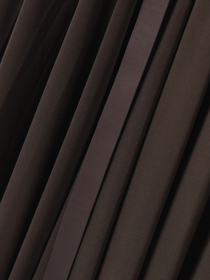 Belted Stretch-jersey Turtleneck Midi Dress 4