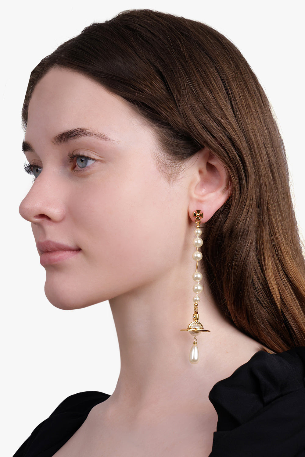BROKEN PEARL EARRINGS | WHITE/GOLD - 4