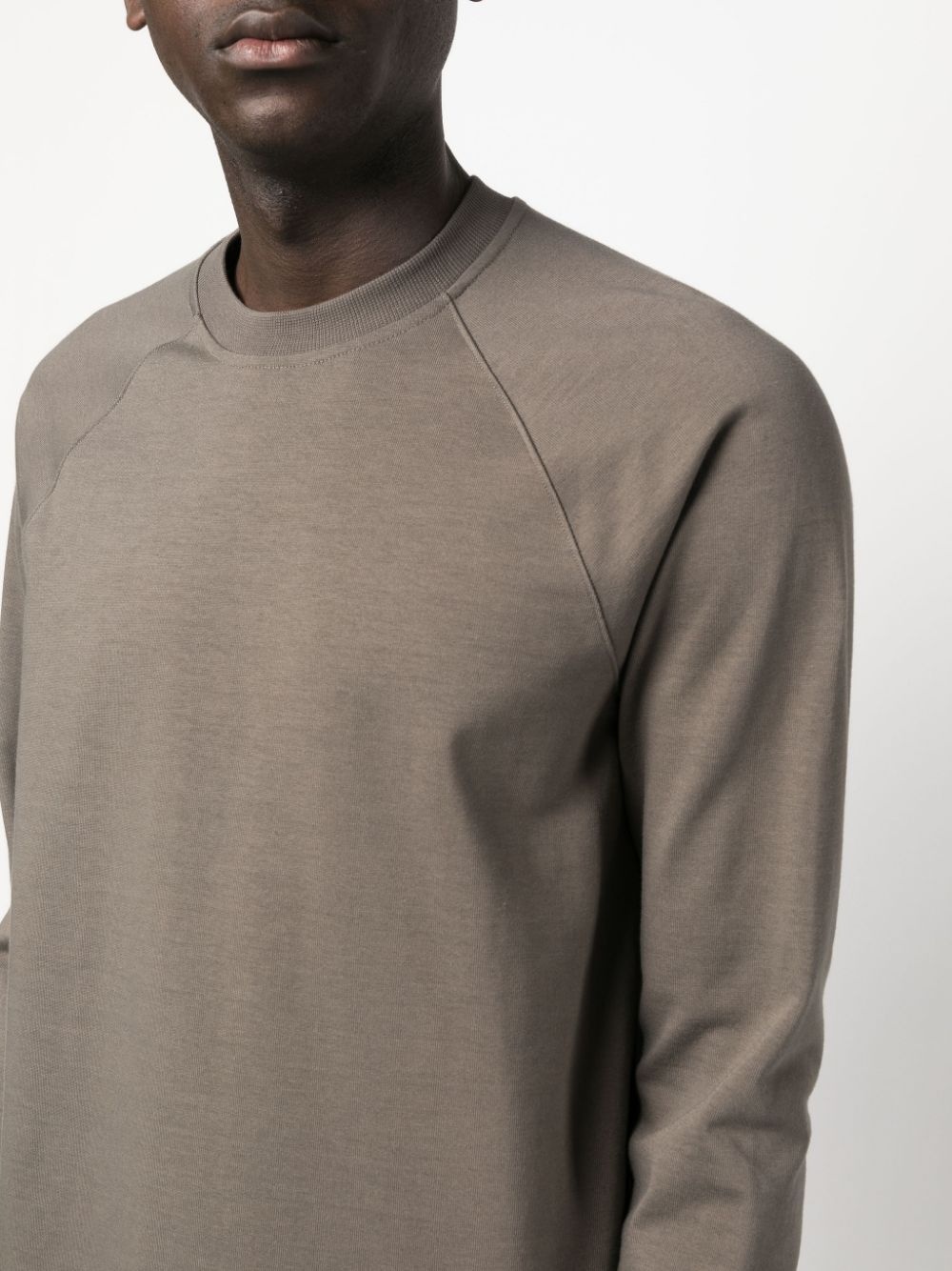 long-sleeve cotton sweatshirt - 5