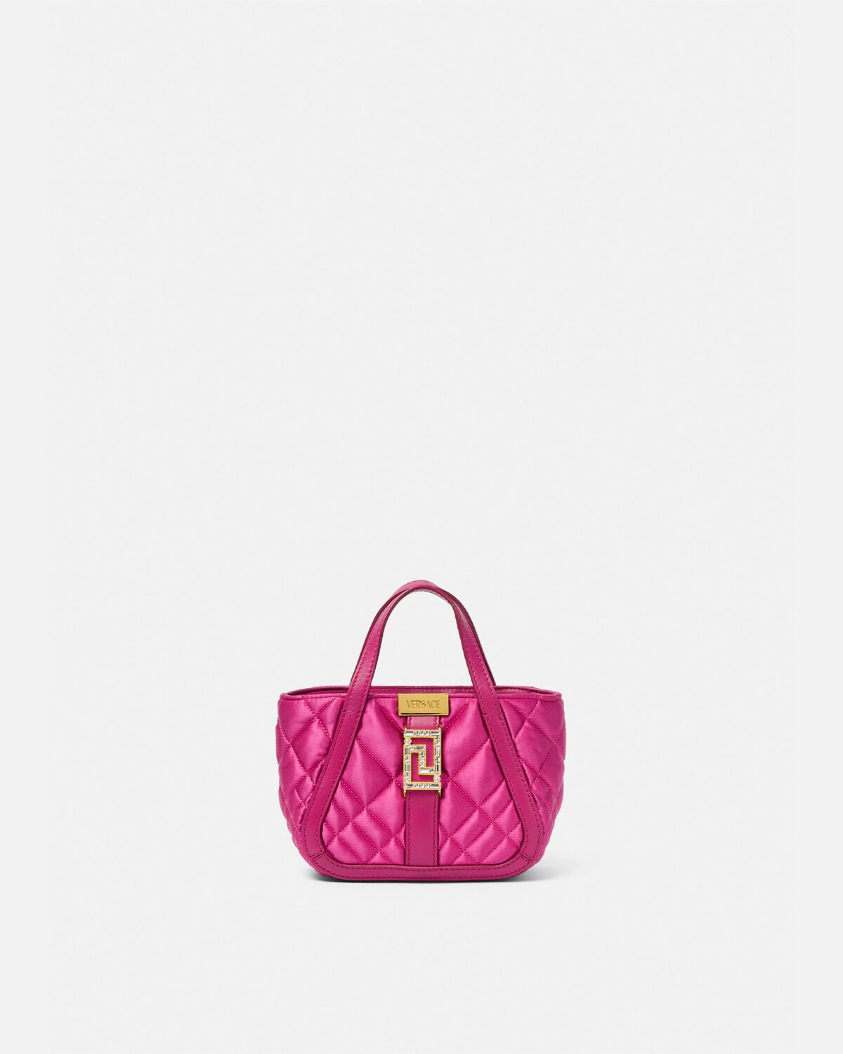 Crystal Greca Goddess Satin Mini Bag - 1