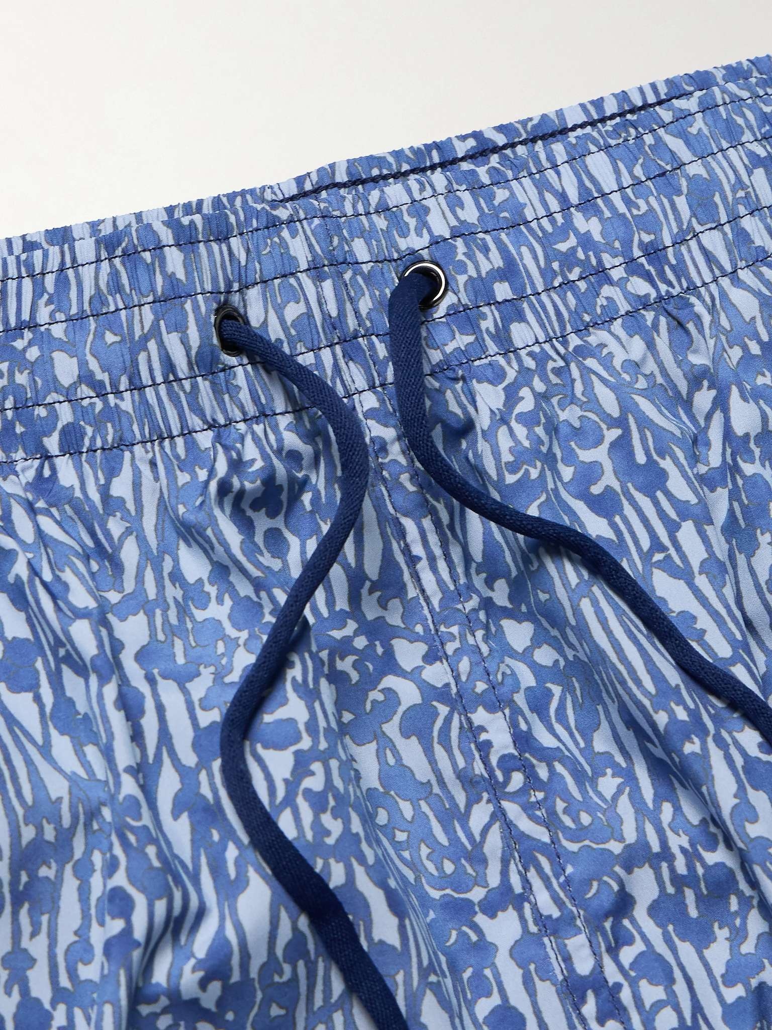 Straight-Leg Mid-Length Printed Swim Shorts - 4
