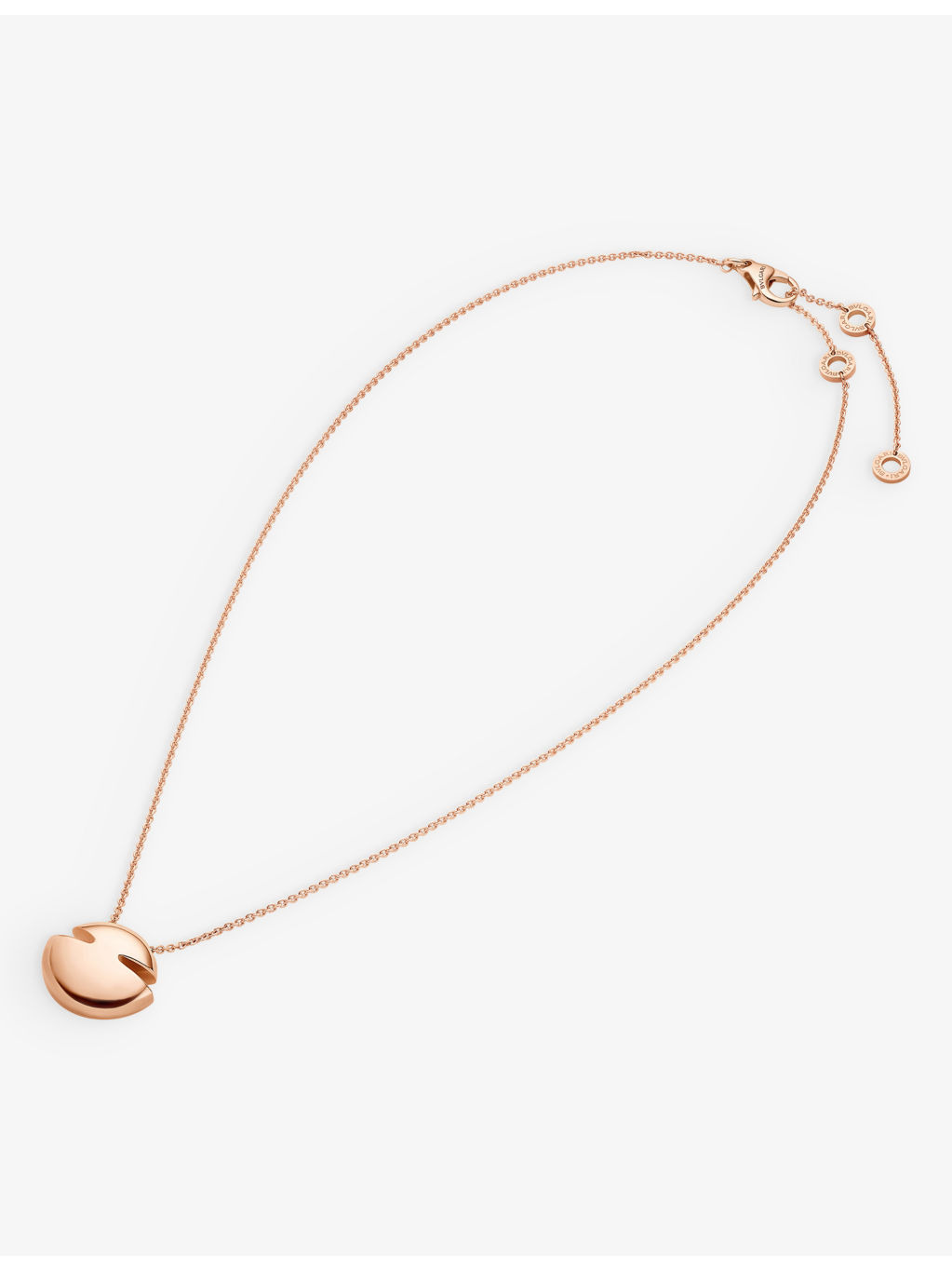Cabochon 18ct rose-gold pendant necklace - 2