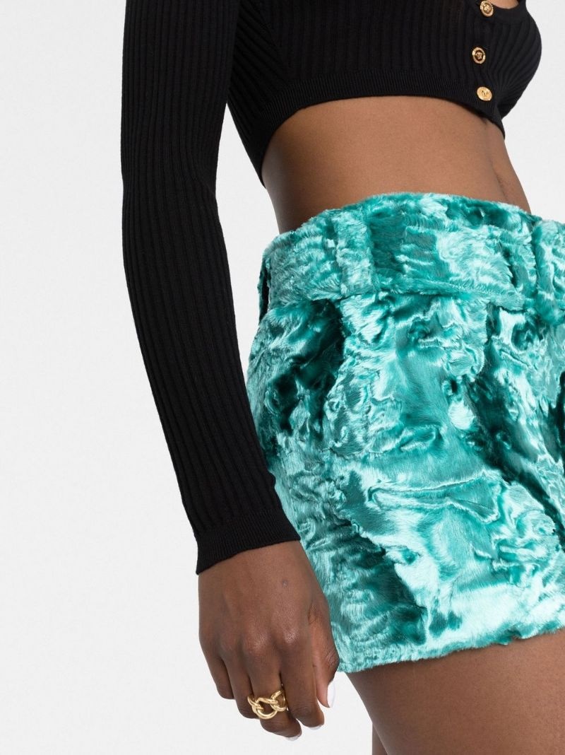 faux-fur mini skirt - 3