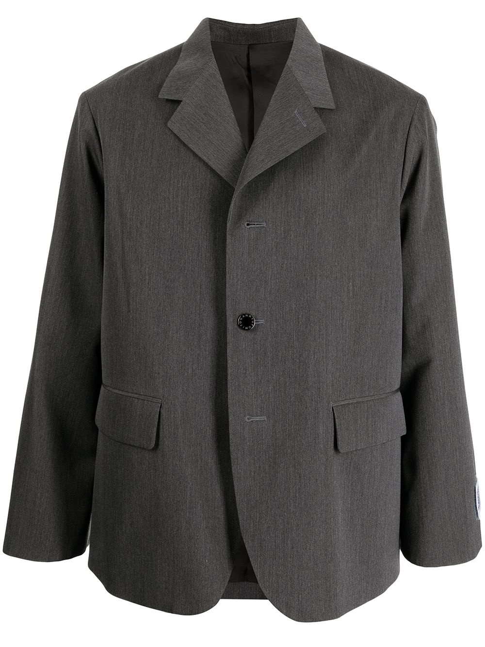 single-breasted wool blazer - 1